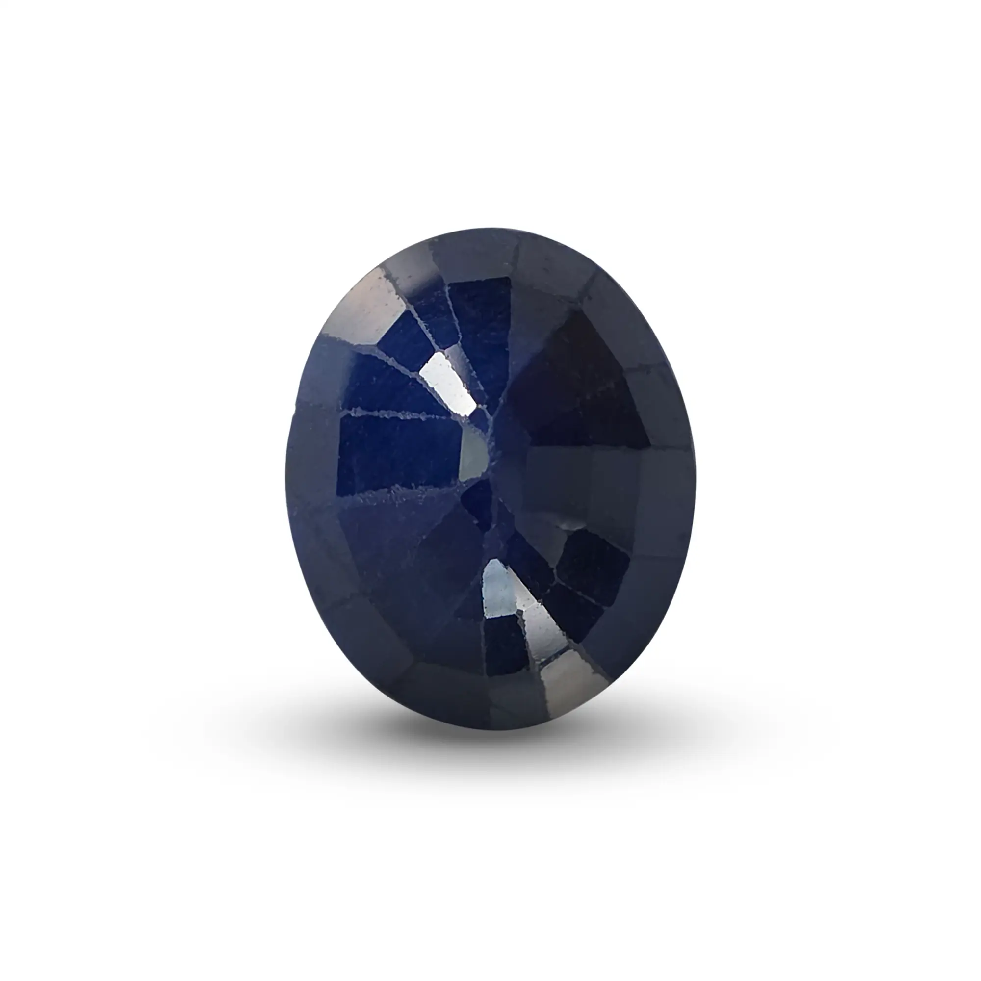 Natural Blue Sapphire (Neelam) 4.82 Ct, Oval, Thailand – Beryllium-diffused, IGTL Certified – front view thumbnail