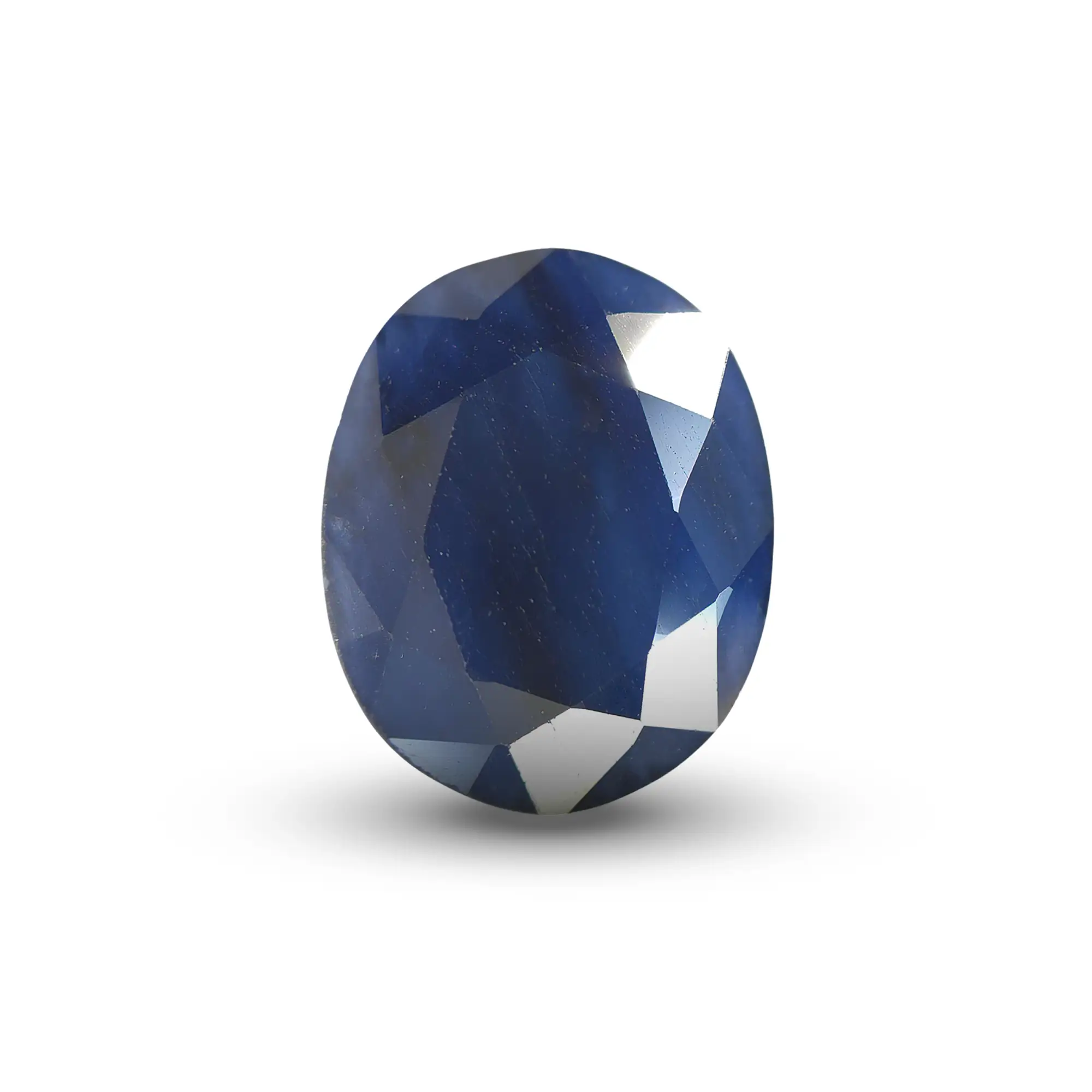 Natural Blue Sapphire (Neelam) 2.81 Ct, Oval, Thailand – Beryllium-diffused, IGTL Certified – front view thumbnail