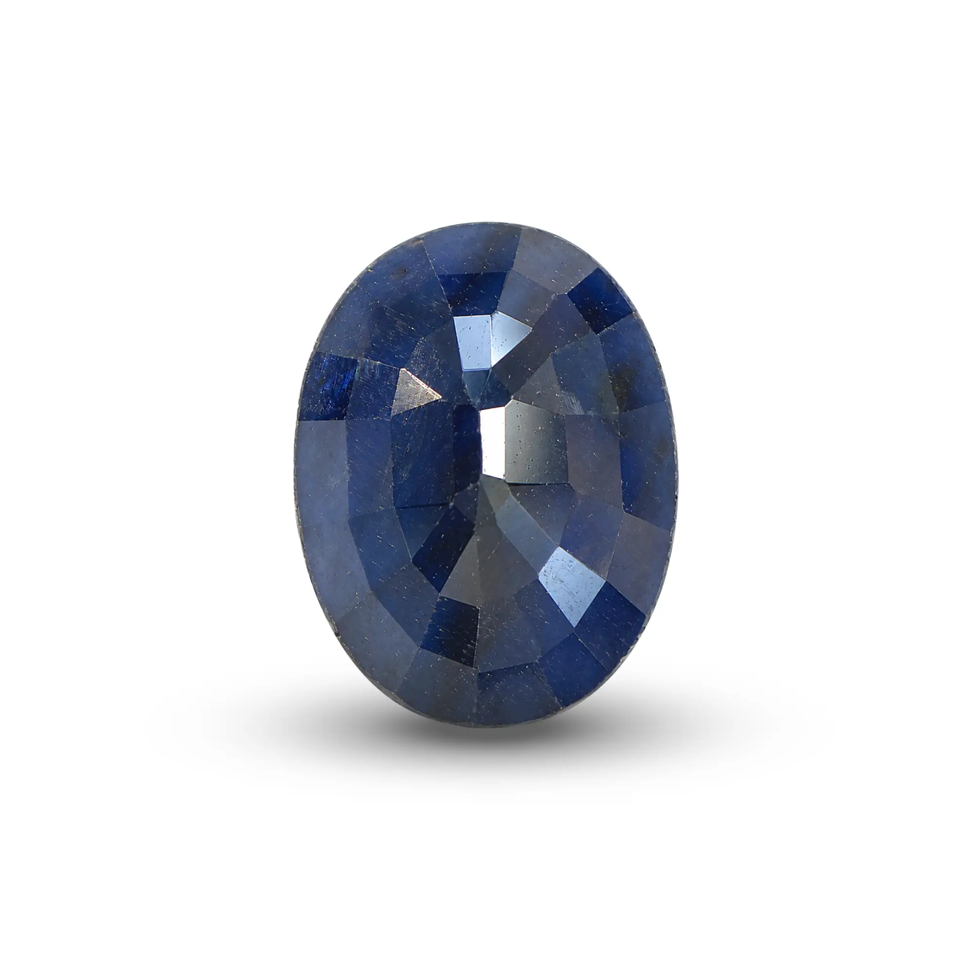 Natural Blue Sapphire (Neelam) 2.81 Ct, Oval, Thailand – Beryllium-diffused, IGTL Certified – front view thumbnail