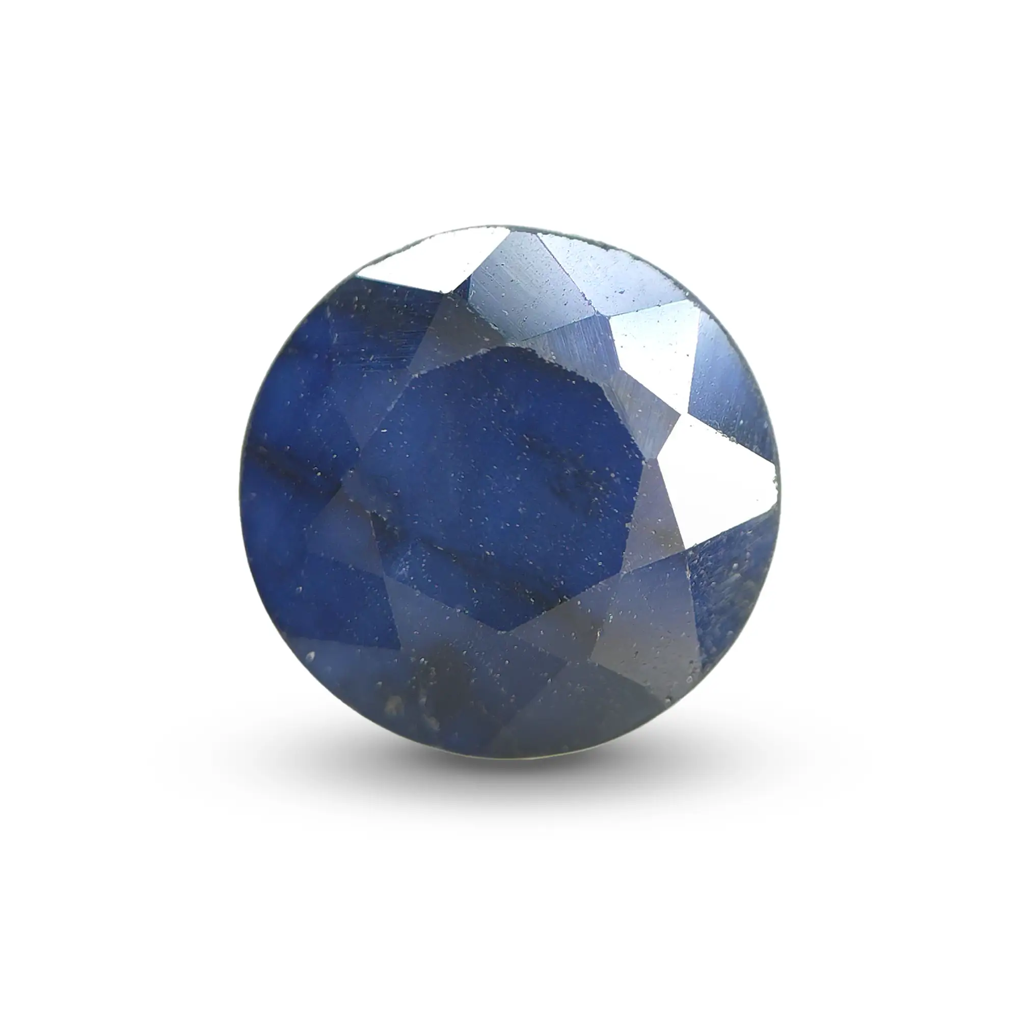 Natural Blue Sapphire (Neelam) 2.46 Ct, Round, Thailand – Beryllium-diffused, IGTL Certified – front view thumbnail