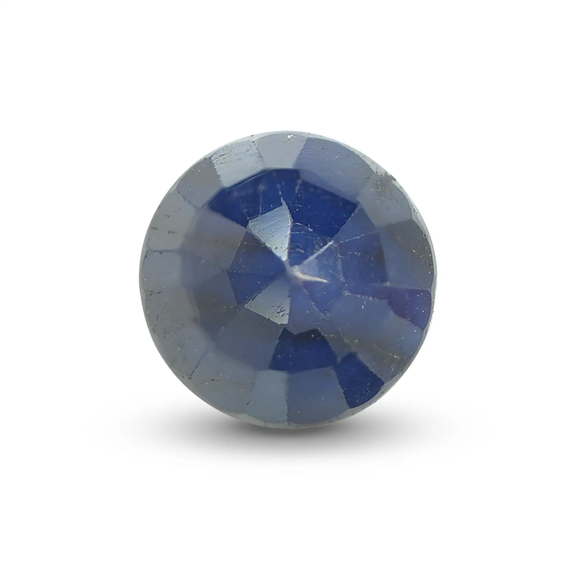 Natural Blue Sapphire (Neelam) 2.46 Ct, Round, Thailand – Beryllium-diffused, IGTL Certified – front view thumbnail
