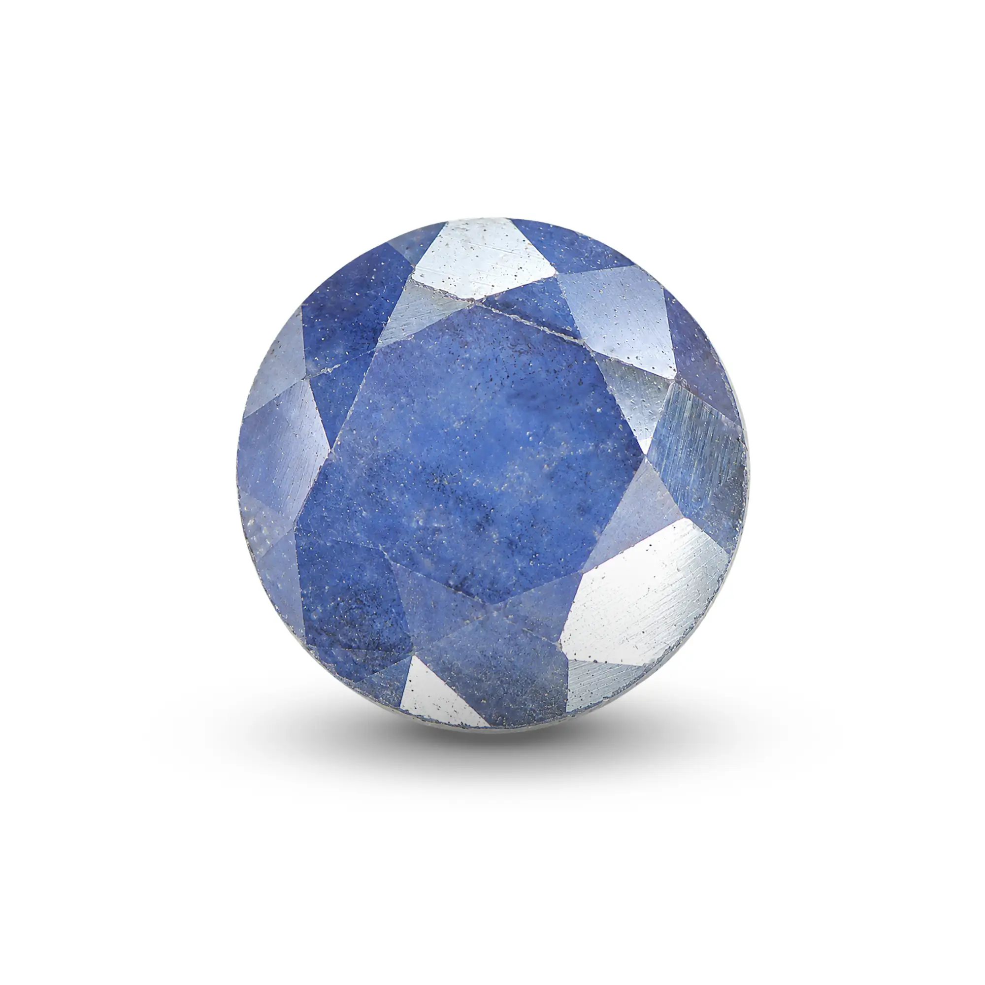 Natural Blue Sapphire (Neelam) 1.71 Ct, Round, Thailand – Beryllium-diffused, IGTL Certified – front view thumbnail