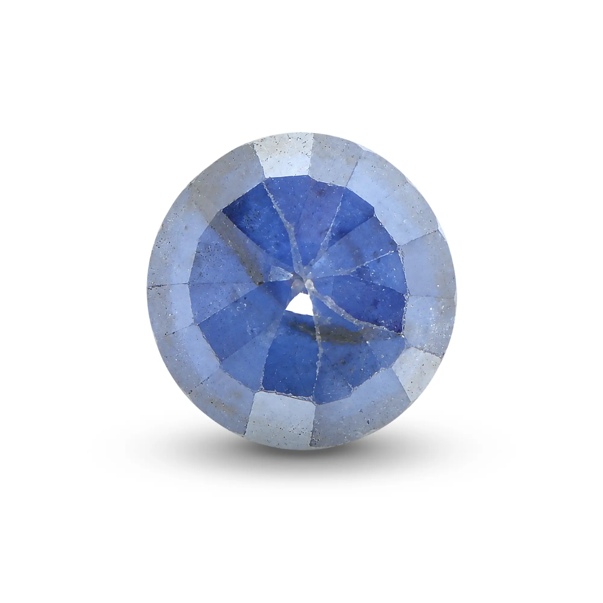 Natural Blue Sapphire (Neelam) 1.71 Ct, Round, Thailand – Beryllium-diffused, IGTL Certified – front view thumbnail