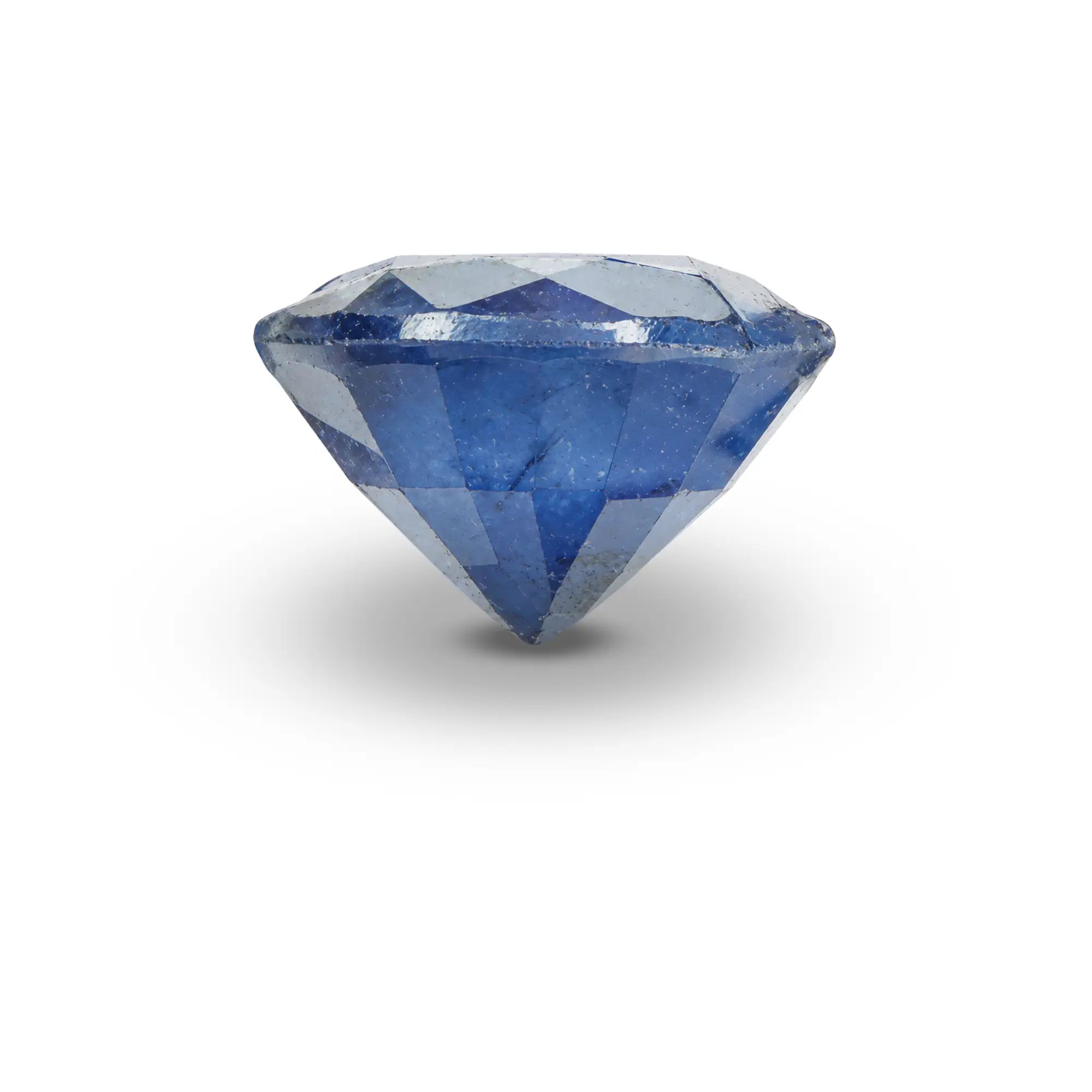 Natural Blue Sapphire (Neelam) 1.71 Ct, Round, Thailand – Beryllium-diffused, IGTL Certified – front view thumbnail