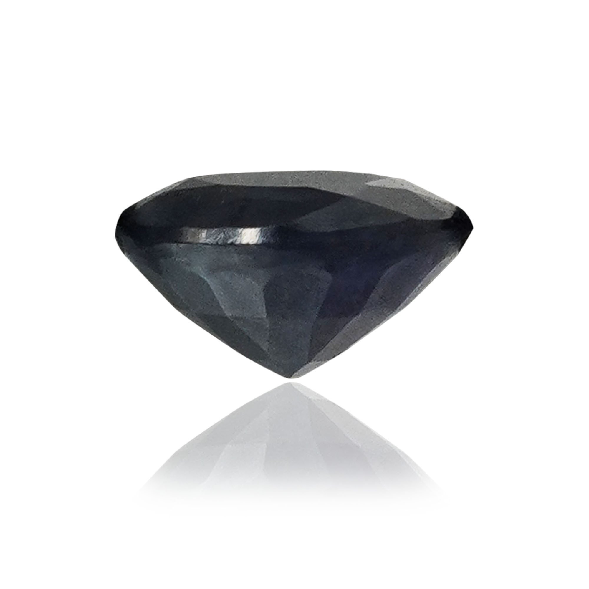 Natural Blue Sapphire (Neelam) 1.53 Ct, Round, Thailand – Beryllium-diffused, IGTL Certified – front view thumbnail