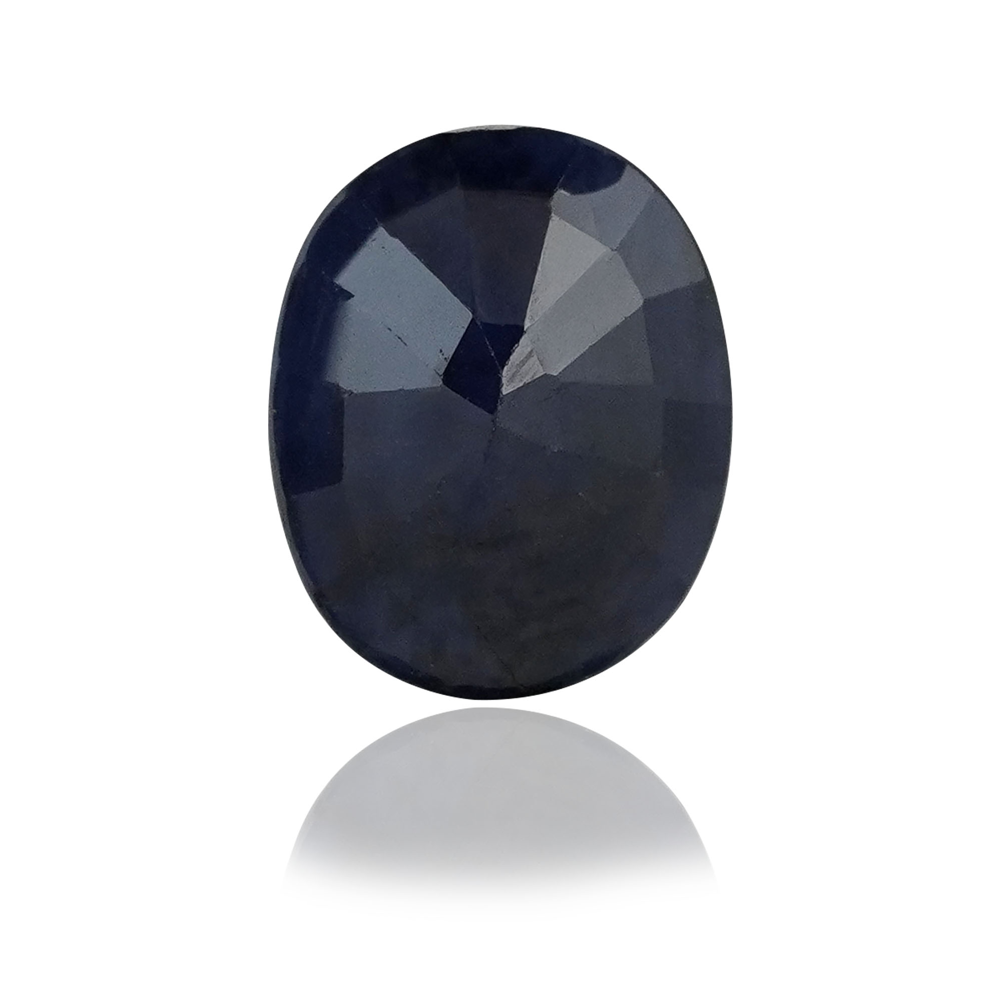 Natural Blue Sapphire (Neelam) 2.48 Ct, Oval, Thailand – Beryllium-diffused, IGTL Certified – front view thumbnail