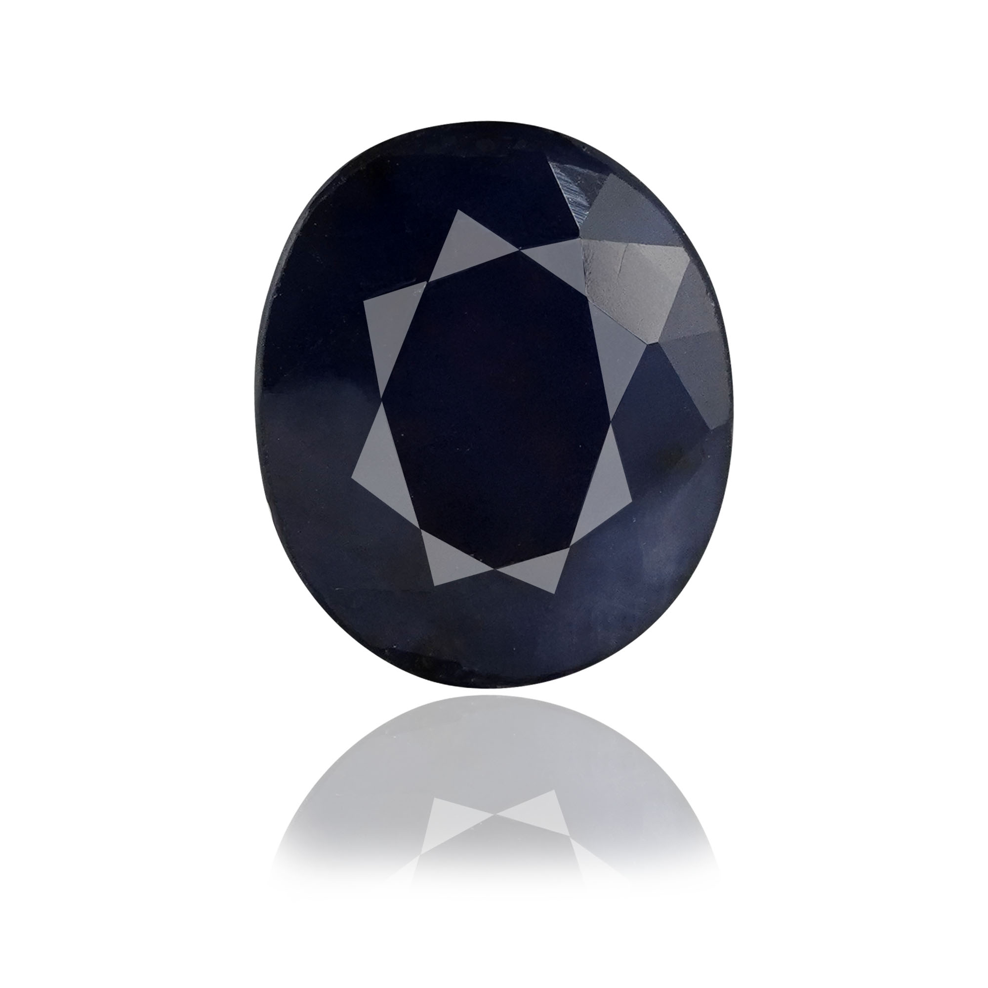 Natural Blue Sapphire (Neelam) 5.62 Ct, Oval, Thailand – Beryllium-diffused, IGTL Certified – front view thumbnail