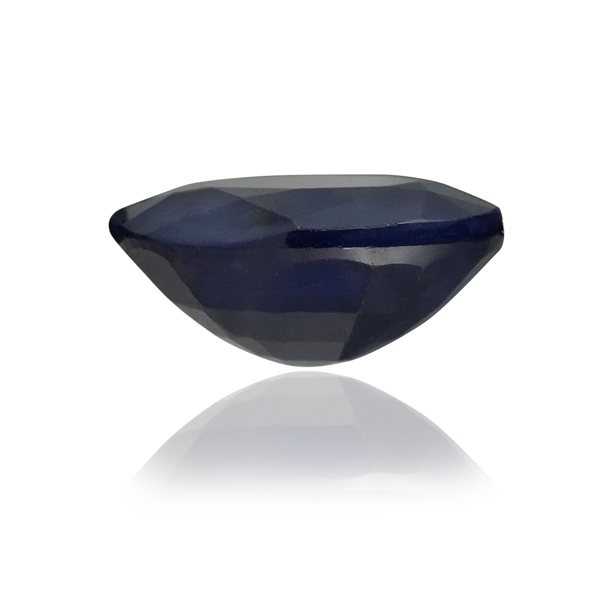 Natural Blue Sapphire (Neelam) 5.62 Ct, Oval, Thailand – Beryllium-diffused, IGTL Certified – front view thumbnail
