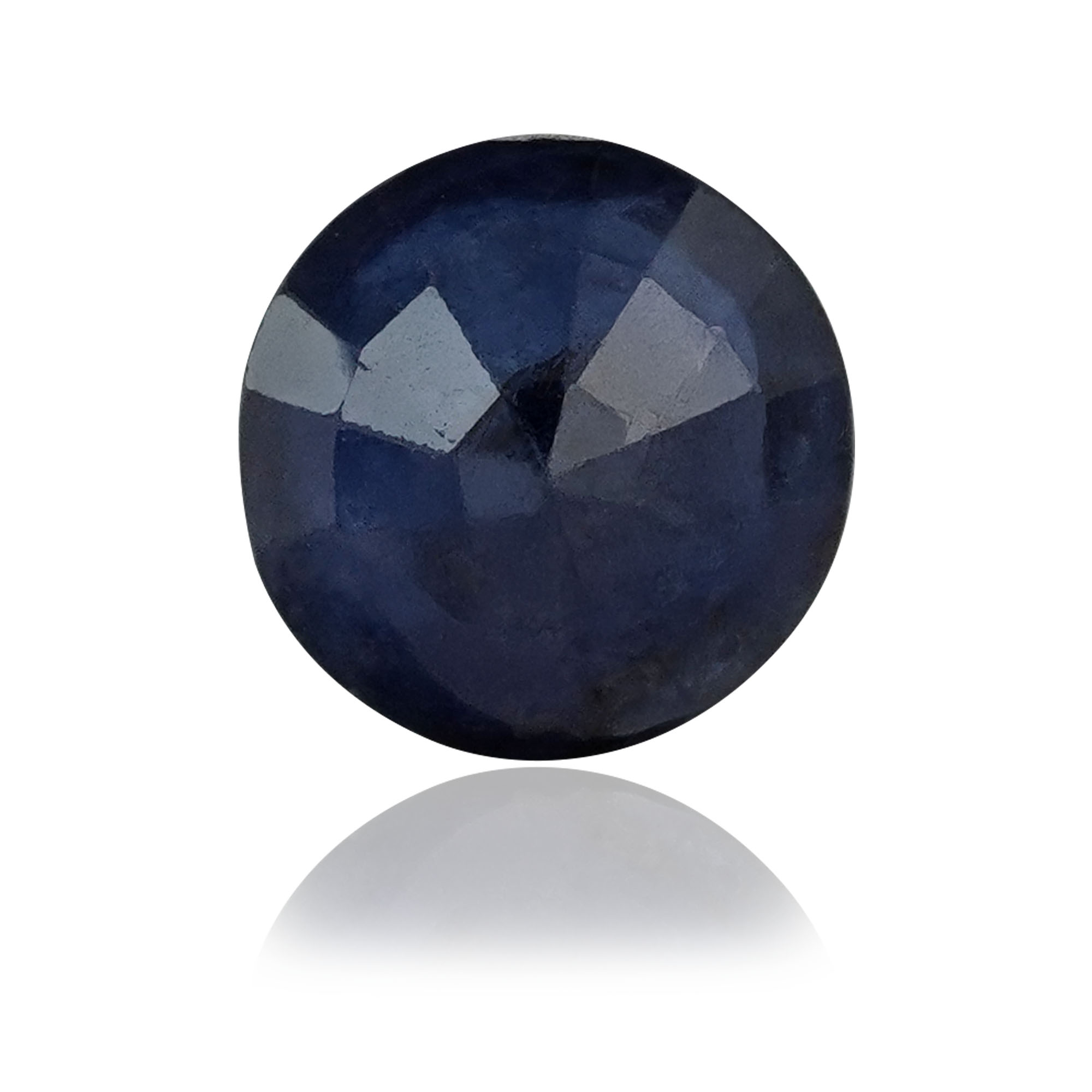 Natural Blue Sapphire (Neelam) 1.68 Ct, Round, Thailand (Lot BKBS165) – Beryllium-diffused, IGTL Certified – front view thumbnail