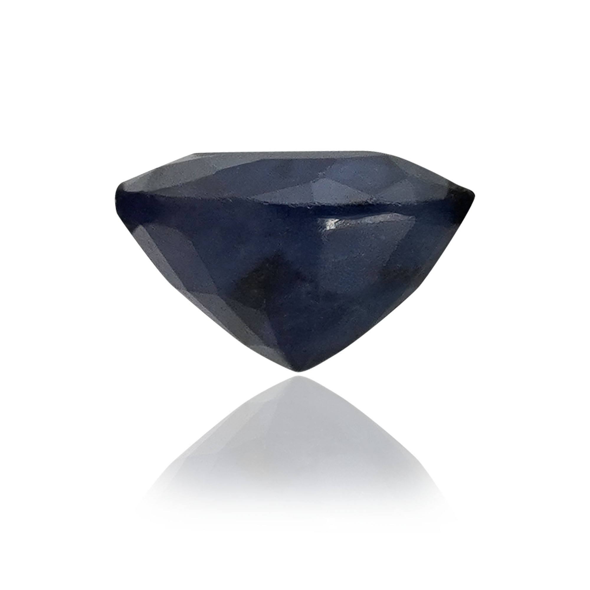 Natural Blue Sapphire (Neelam) 1.68 Ct, Round, Thailand (Lot BKBS165) – Beryllium-diffused, IGTL Certified – front view thumbnail