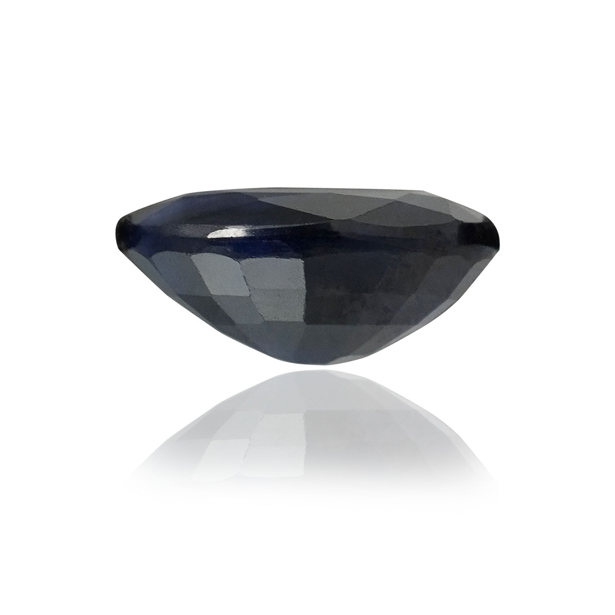 Natural Blue Sapphire (Neelam) 5.76 Ct, Oval, Thailand – Beryllium-diffused, IGTL Certified – front view thumbnail