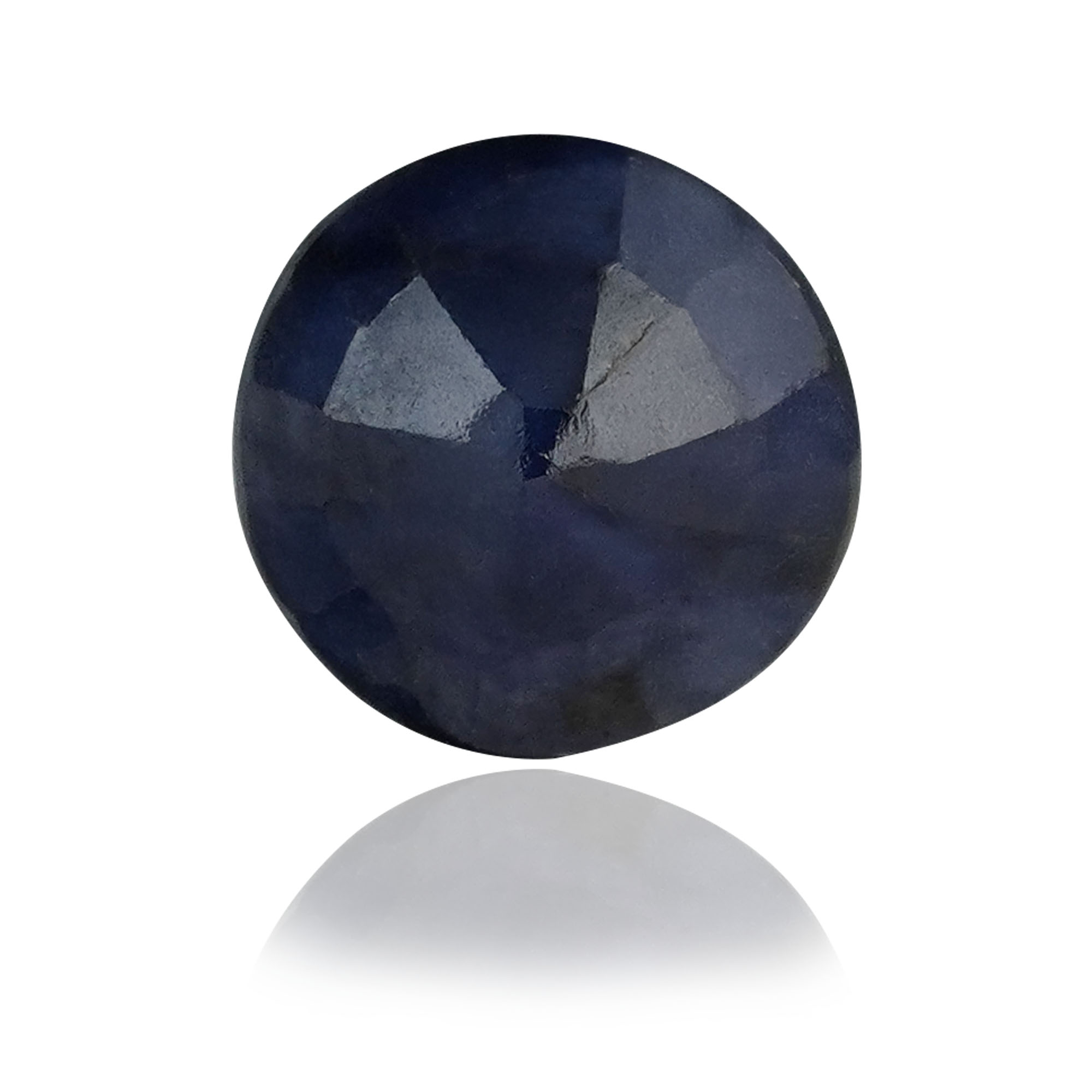 Natural Blue Sapphire (Neelam) 1.68 Ct, Round, Thailand (Lot BKBS171) – Beryllium-diffused, IGTL Certified – front view thumbnail