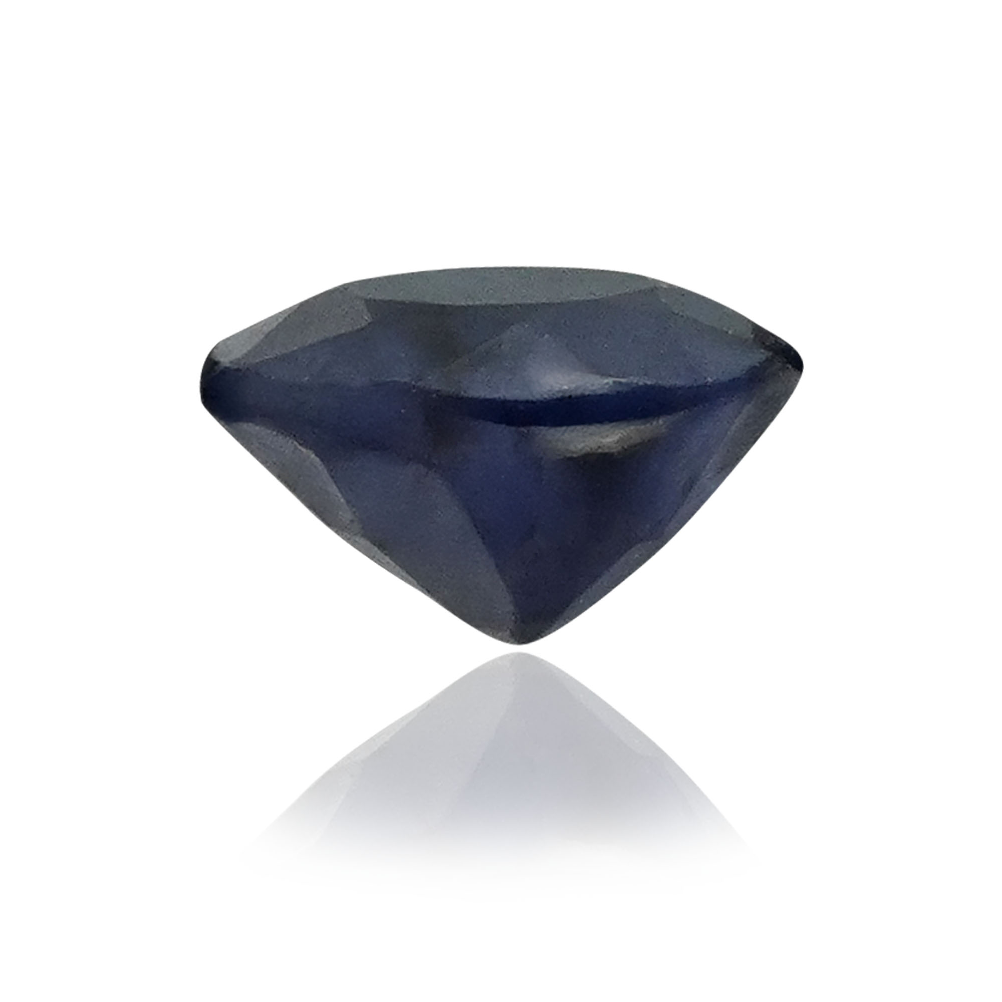 Natural Blue Sapphire (Neelam) 1.68 Ct, Round, Thailand (Lot BKBS171) – Beryllium-diffused, IGTL Certified – front view thumbnail