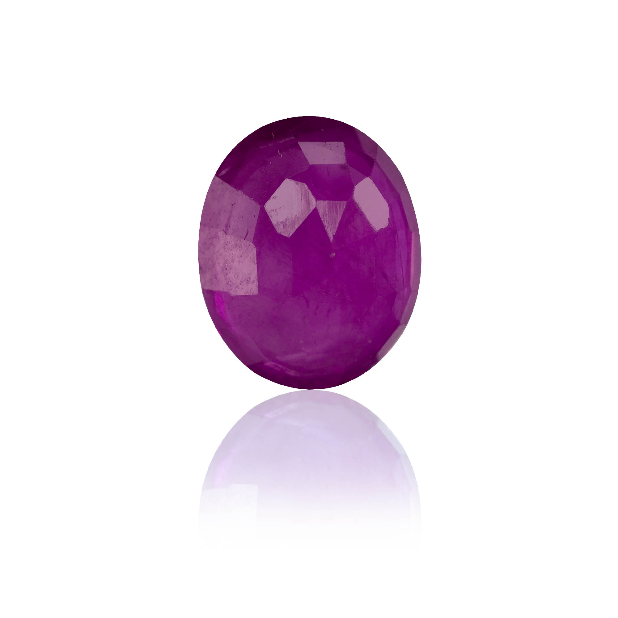 Natural Ruby (Manik) 2.63 Ct, Oval, Burma – IGTL Certified – front view thumbnail
