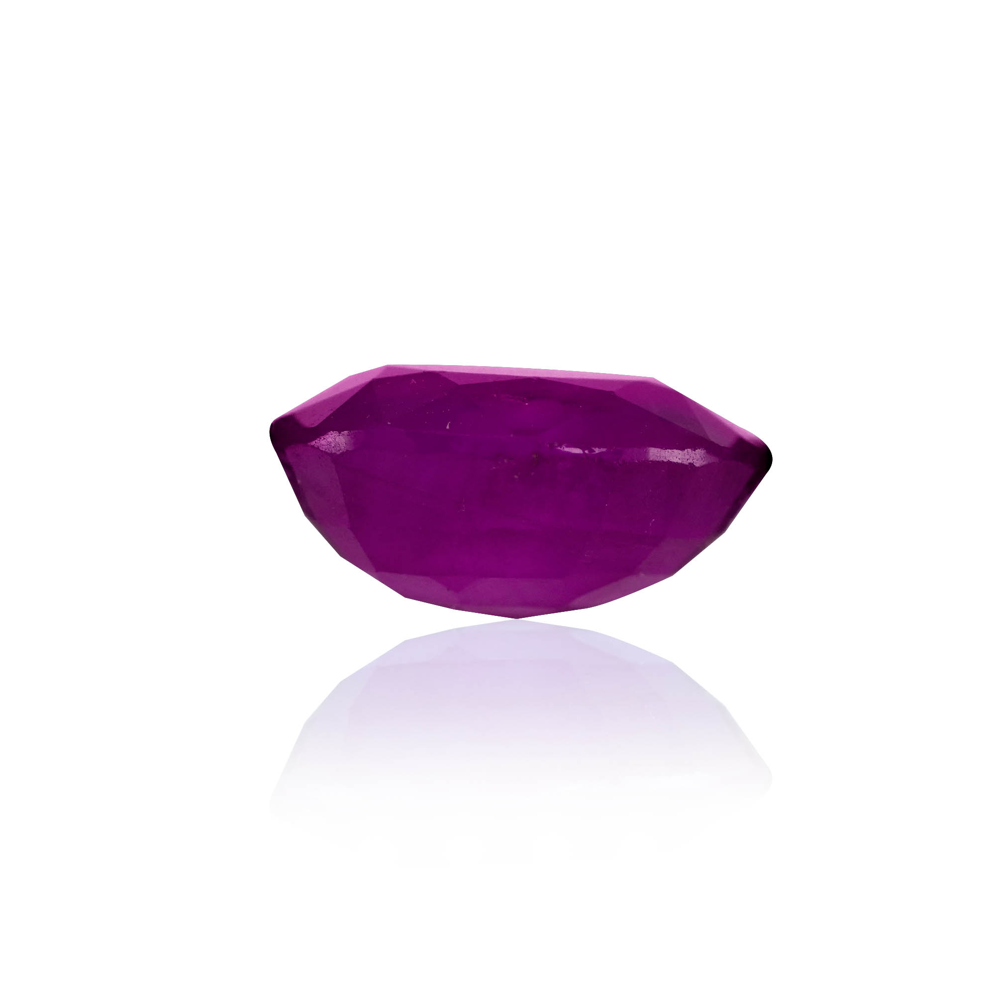 Natural Ruby (Manik) 2.63 Ct, Oval, Burma – IGTL Certified – front view thumbnail
