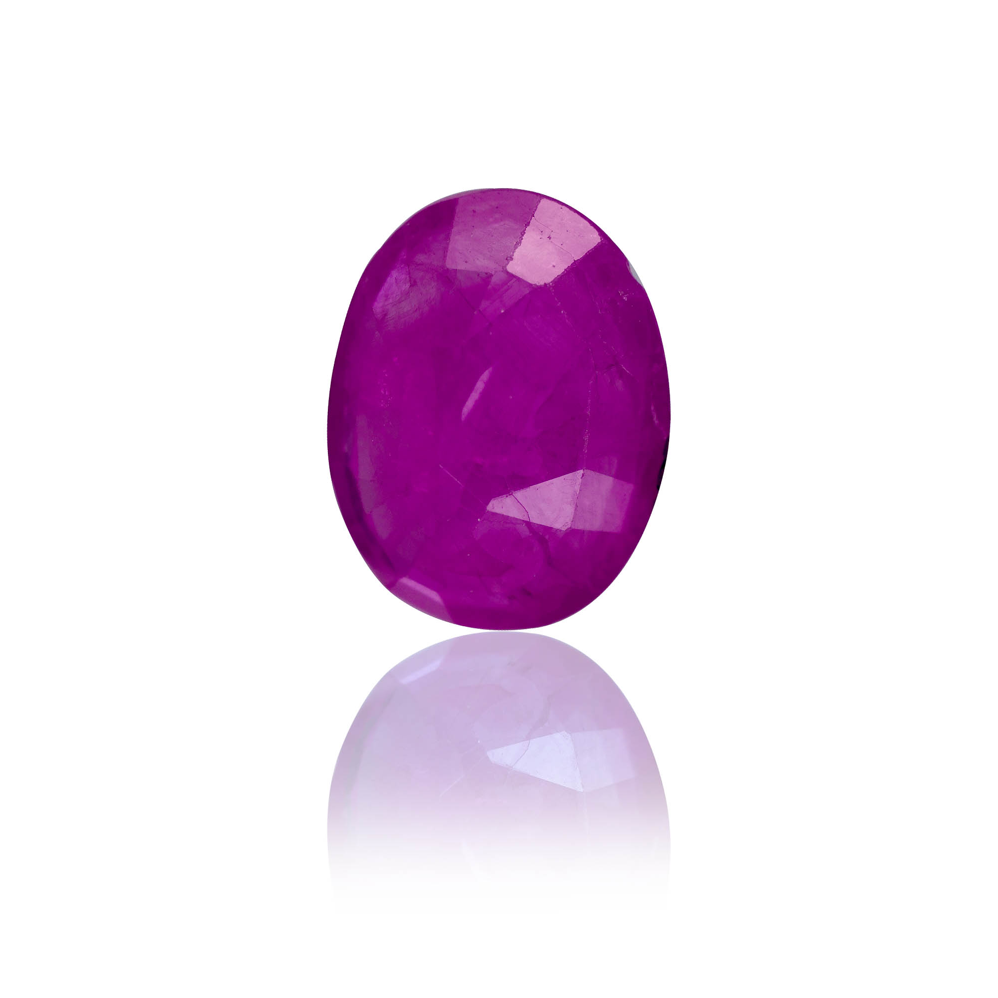 Natural Ruby (Manik) 2.36 Ct, Oval, Burma – IGTL Certified – front view thumbnail