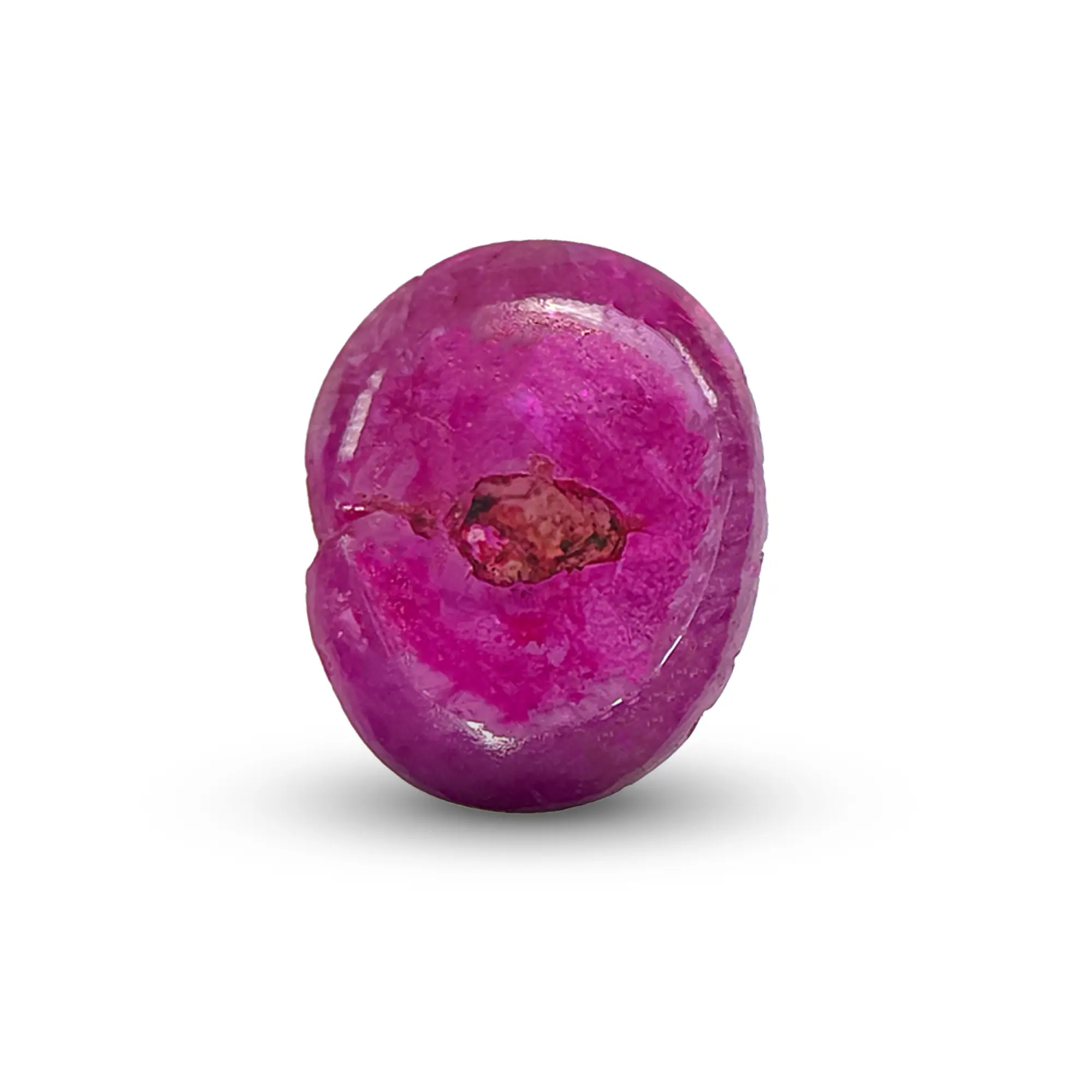 Natural Unheated Ruby (Manik) 2.28 Ct, Hollow, Burma – IGTL Certified – front view thumbnail