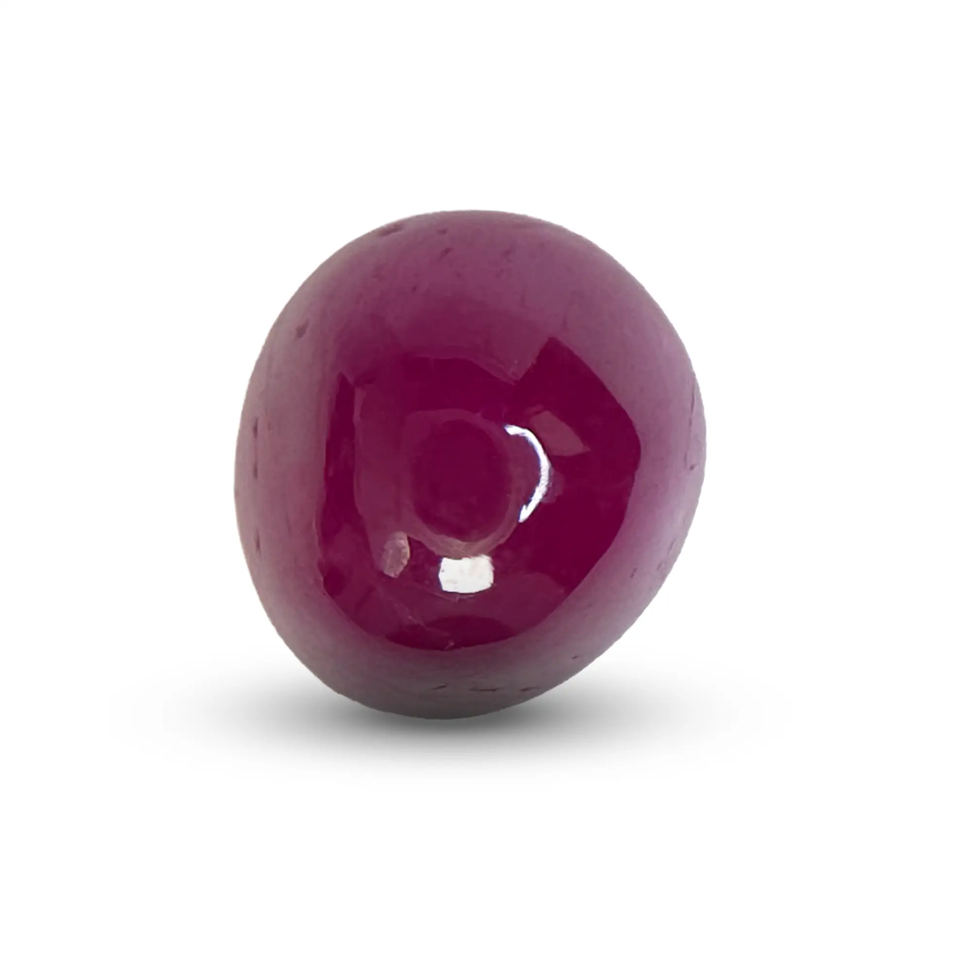Natural Unheated Ruby (Manik) 2.53 Ct, Tumble, Burma – IGTL Certified – front view thumbnail