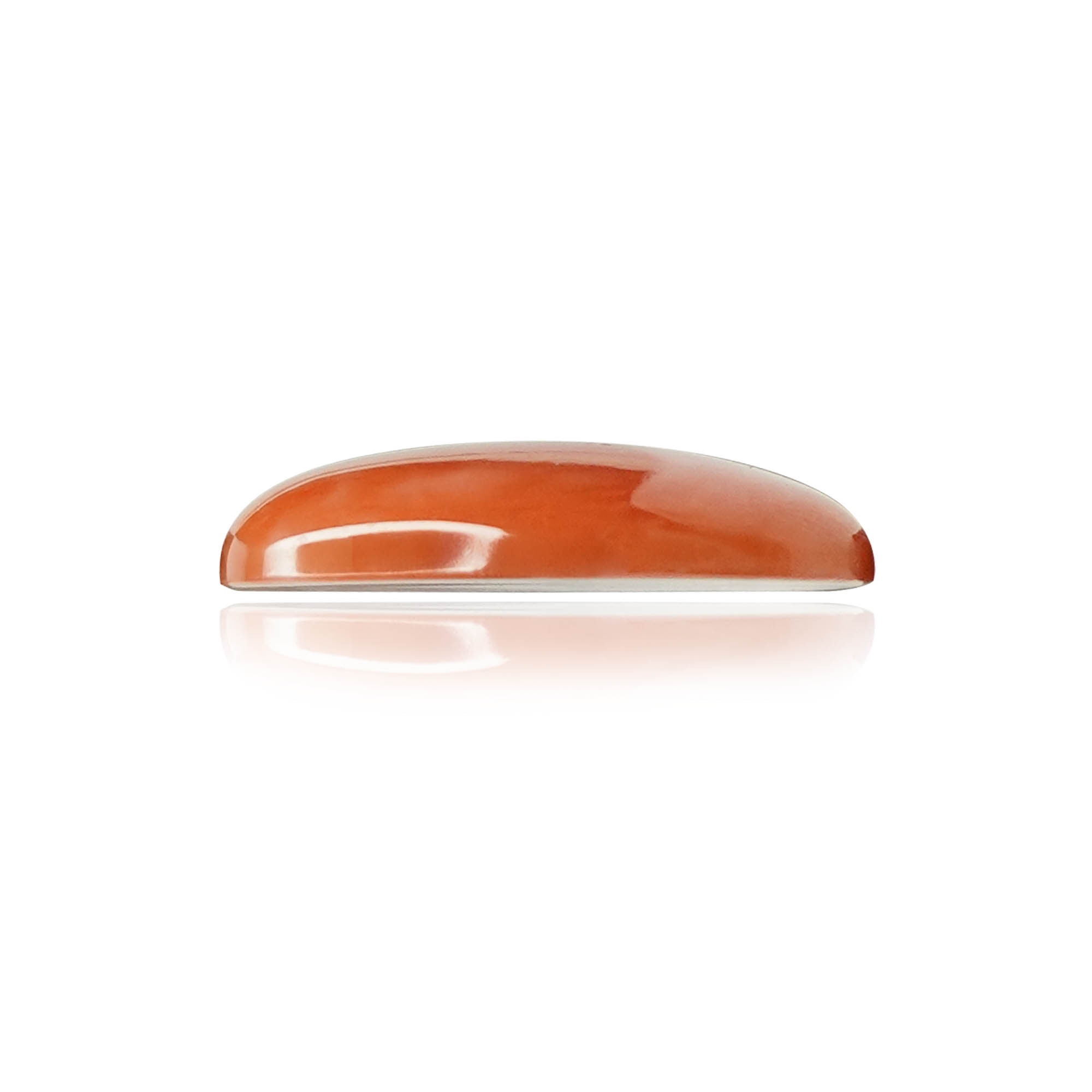 Natural Red Coral (Moonga) 2.55 Ct, Oval, Japanese – IGTL Certified – front view thumbnail