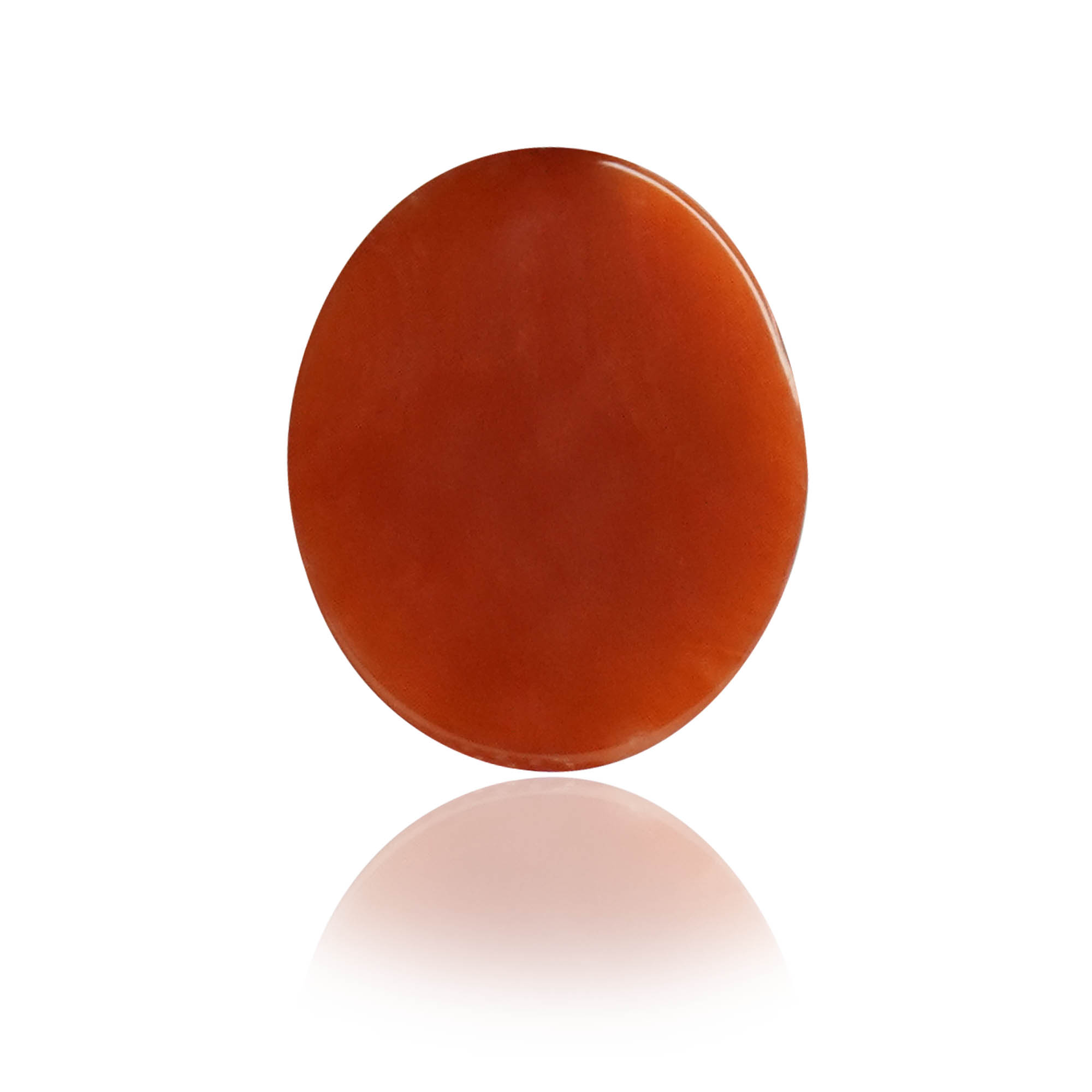 Natural Red Coral (Moonga) 2.29 Ct, Oval, Japanese (Lot CO056) – IGTL Certified – front view thumbnail