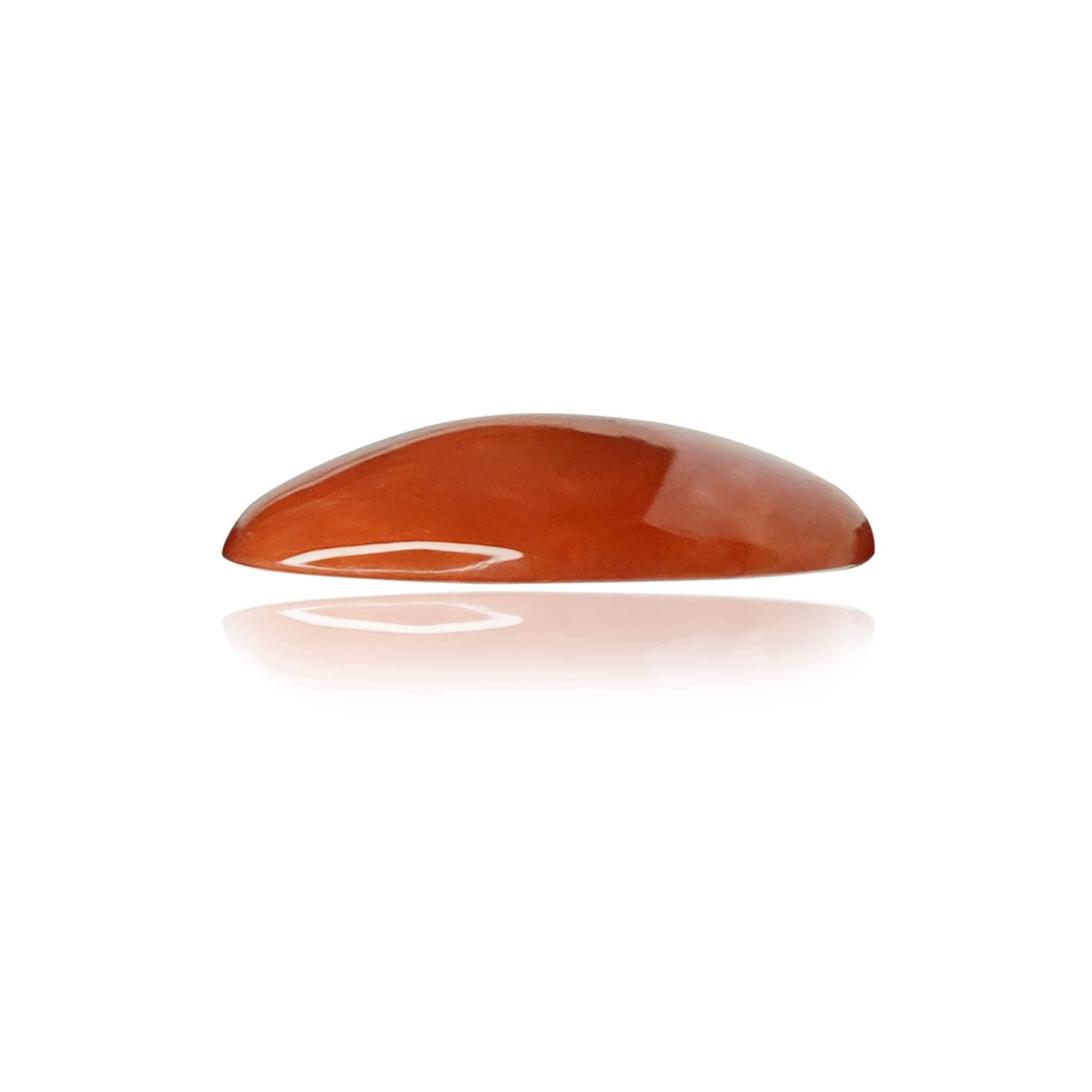 Natural Red Coral (Moonga) 2.29 Ct, Oval, Japanese (Lot CO056) – IGTL Certified – front view thumbnail
