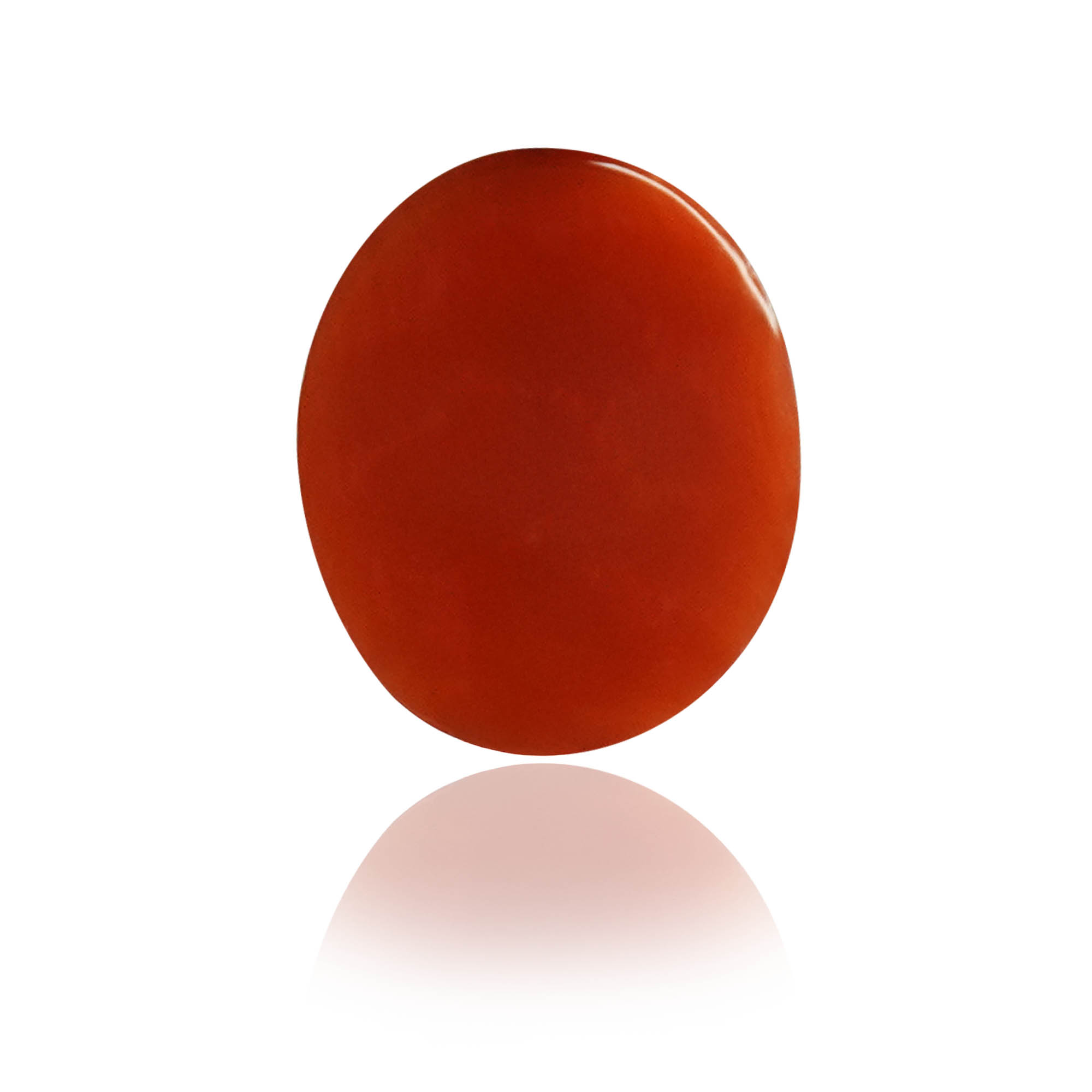 Natural Red Coral (Moonga) 2.29 Ct, Oval, Japanese (Lot CO058) – IGTL Certified – front view thumbnail