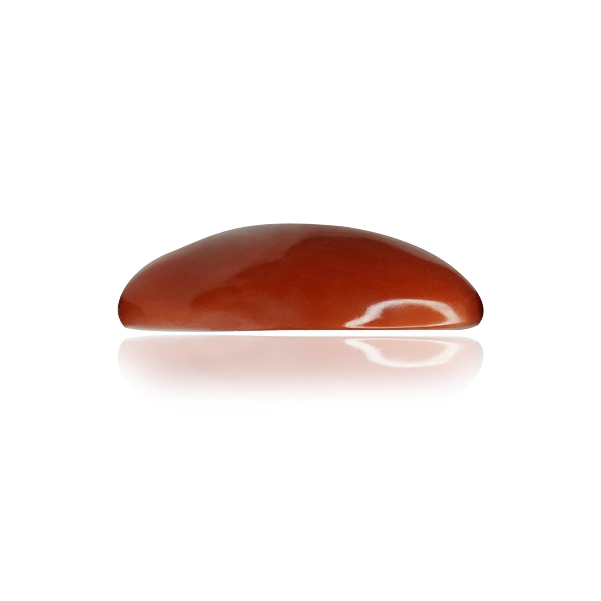 Natural Red Coral (Moonga) 3.36 Ct, Oval, Japanese – IGTL Certified – front view thumbnail