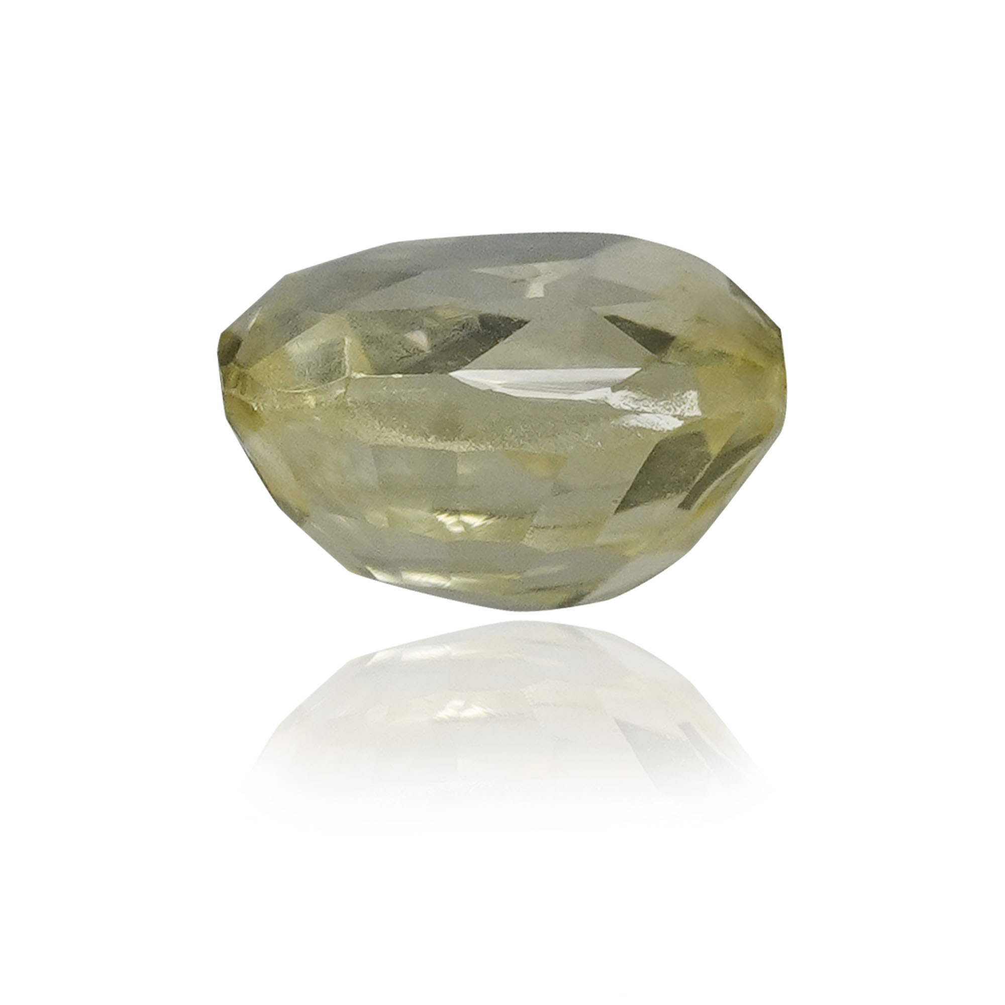 Natural Unheated Yellow Sapphire (Pukhraj) 1.66 Ct, Cushion, Ceylon – IGTL Certified – front view thumbnail