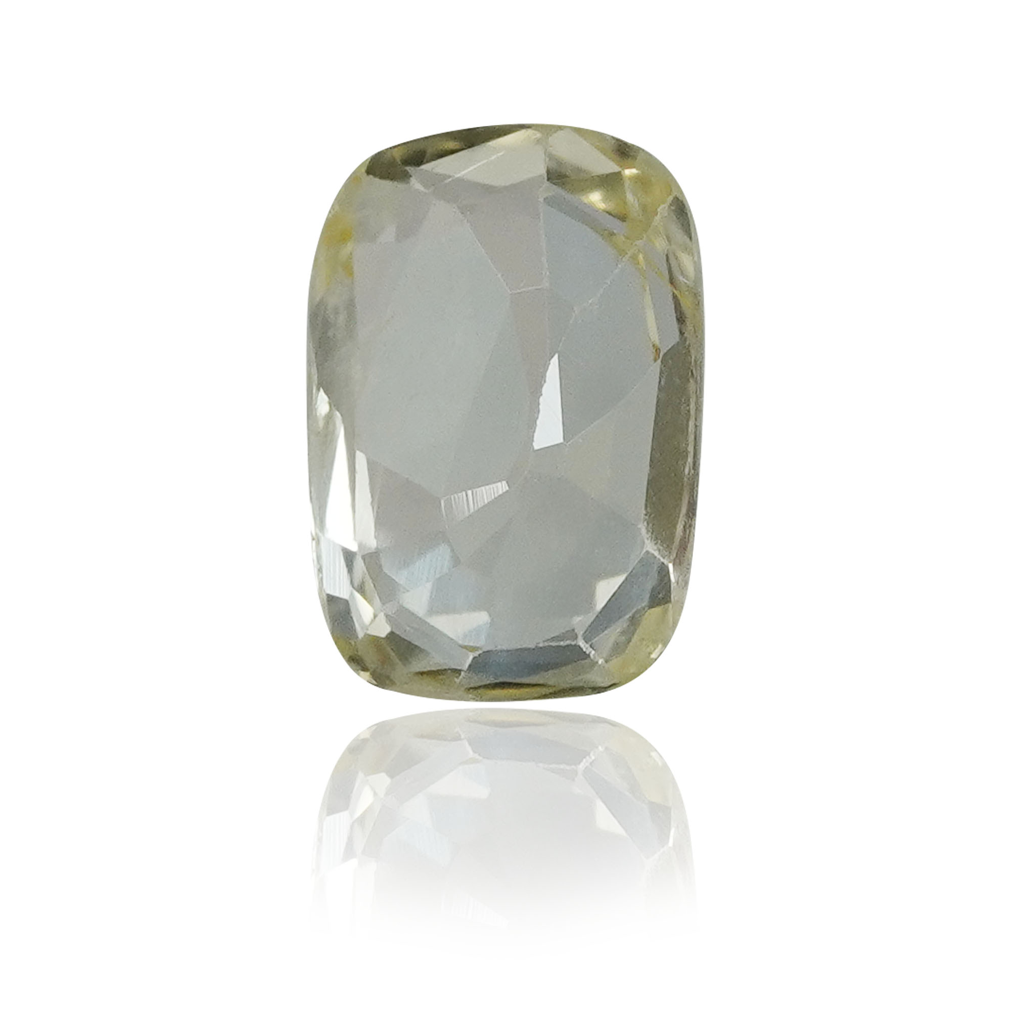 Natural Unheated Yellow Sapphire (Pukhraj) 1.5 Ct, Cushion, Ceylon – IGTL Certified – front view thumbnail