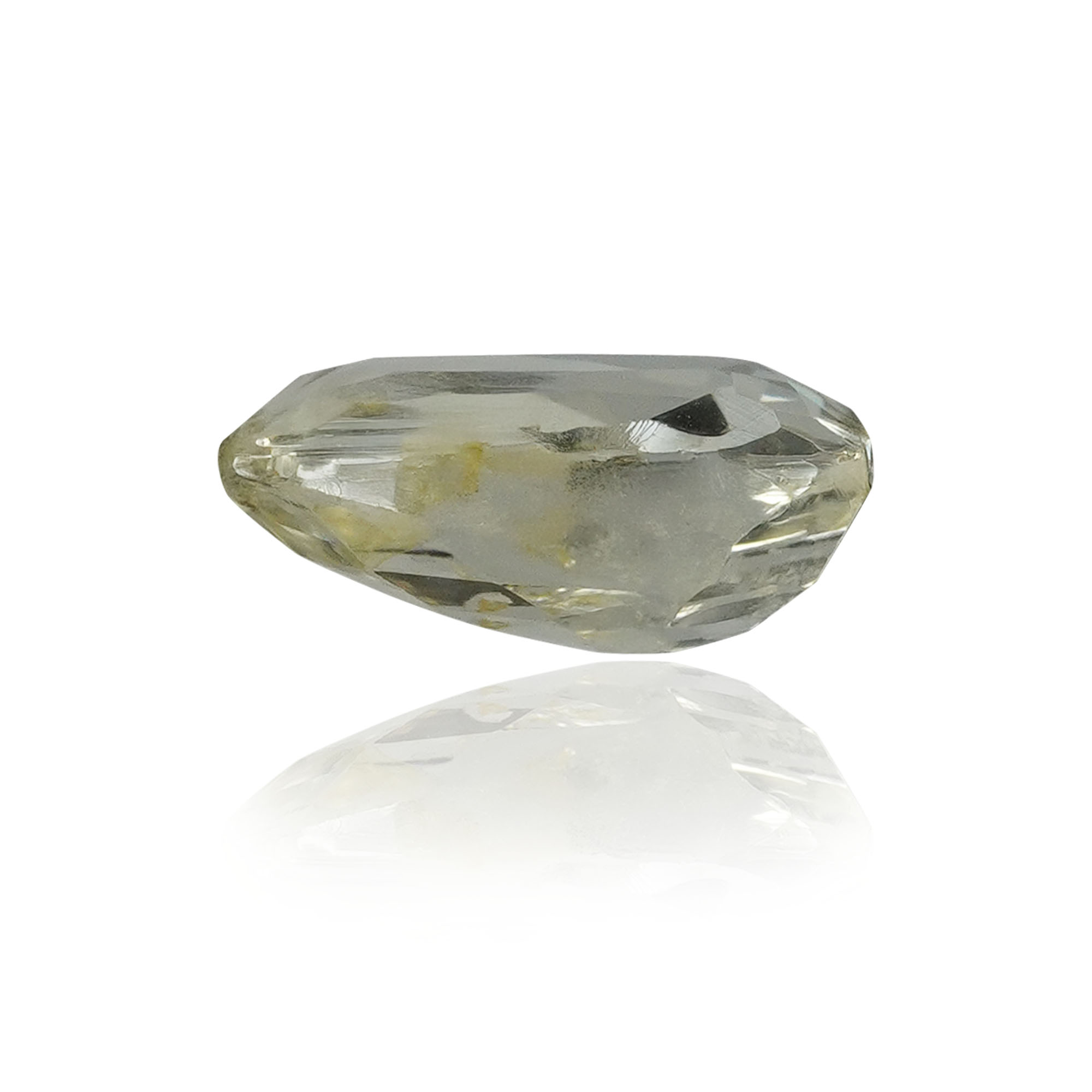 Natural Unheated Yellow Sapphire (Pukhraj) 1.5 Ct, Cushion, Ceylon – IGTL Certified – front view thumbnail