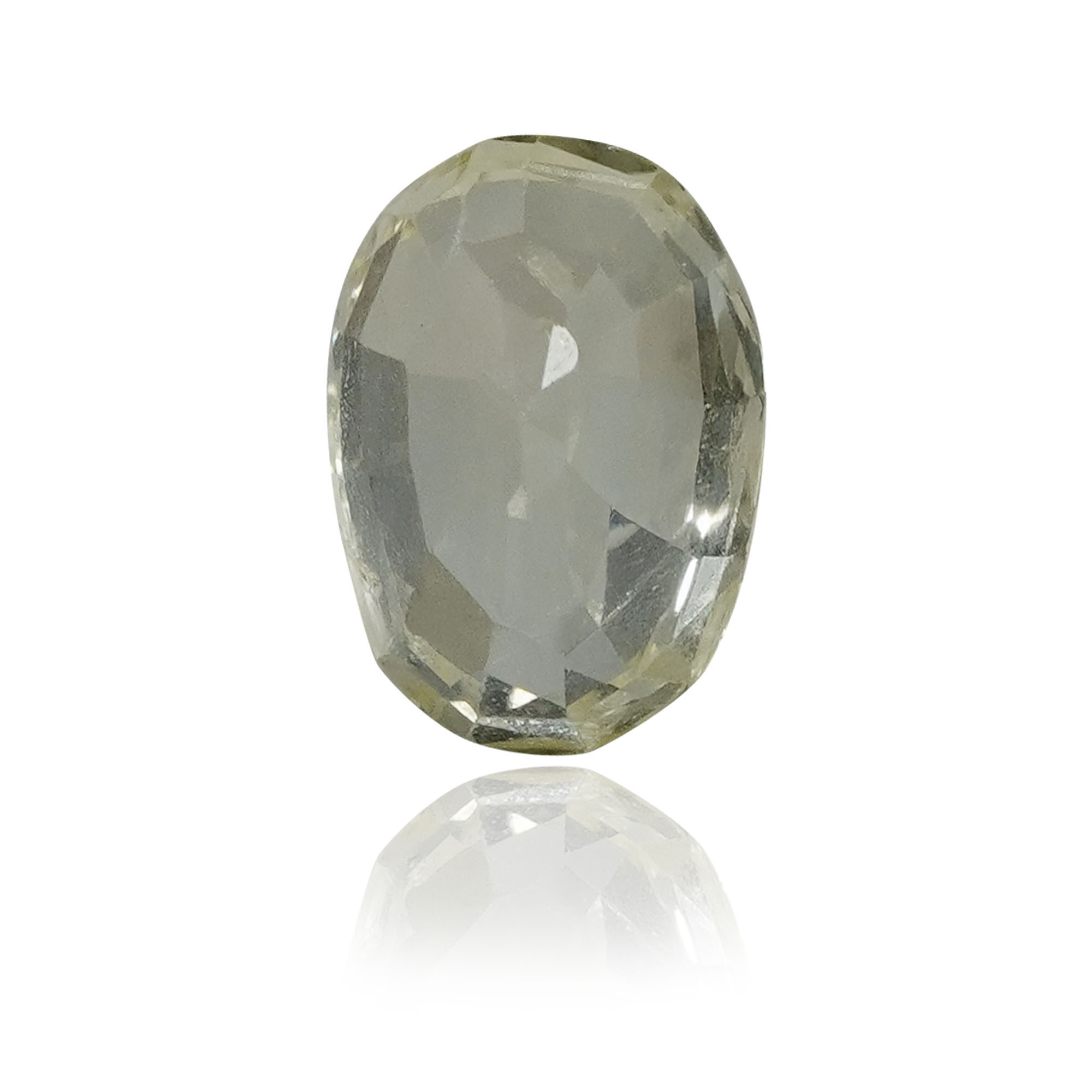 Natural Unheated Yellow Sapphire (Pukhraj) 1.61 Ct, Oval, Ceylon – IGTL Certified – front view thumbnail