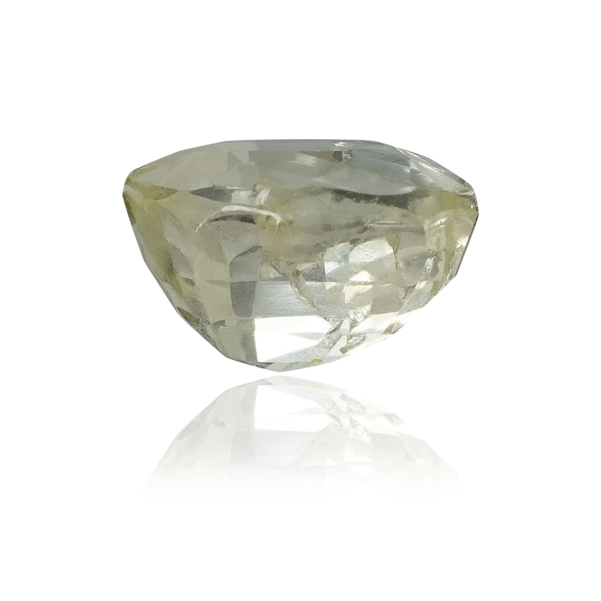 Natural Unheated Yellow Sapphire (Pukhraj) 1.61 Ct, Oval, Ceylon – IGTL Certified – front view thumbnail