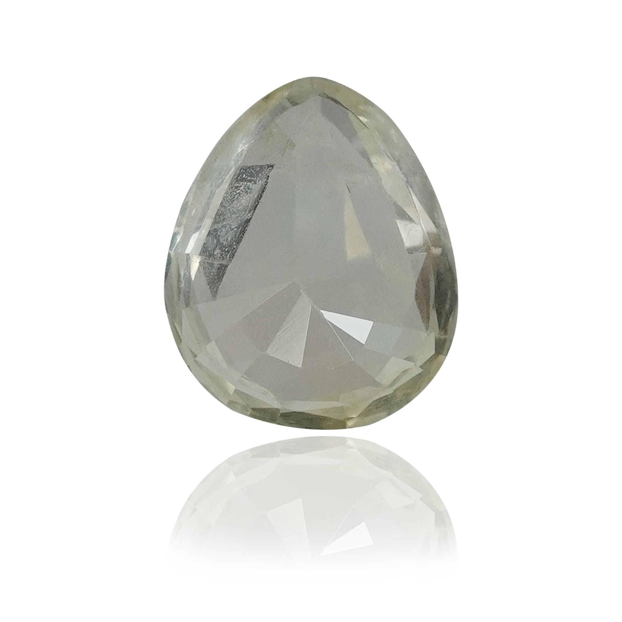 Natural Unheated Yellow Sapphire (Pukhraj) 1.21 Ct, Pear, Ceylon – IGTL Certified – front view thumbnail