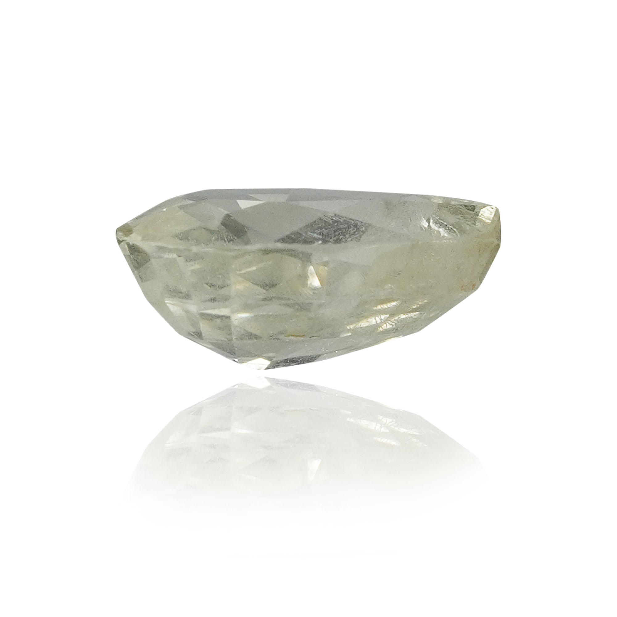 Natural Unheated Yellow Sapphire (Pukhraj) 1.21 Ct, Pear, Ceylon – IGTL Certified – front view thumbnail