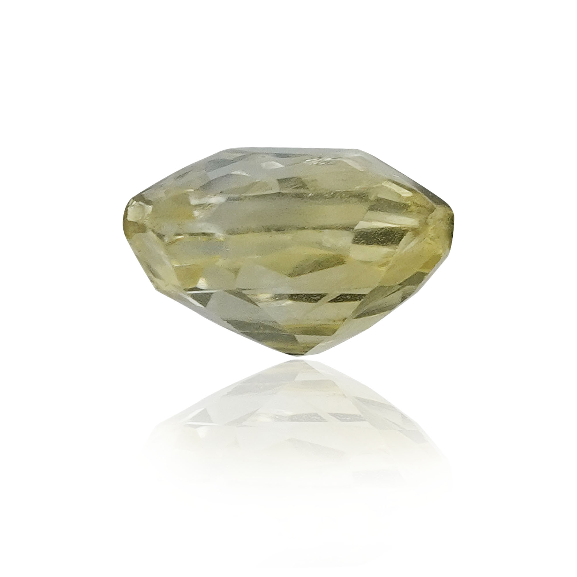 Natural Unheated Yellow Sapphire (Pukhraj) 1.13 Ct, Cushion, Ceylon – IGTL Certified – front view thumbnail