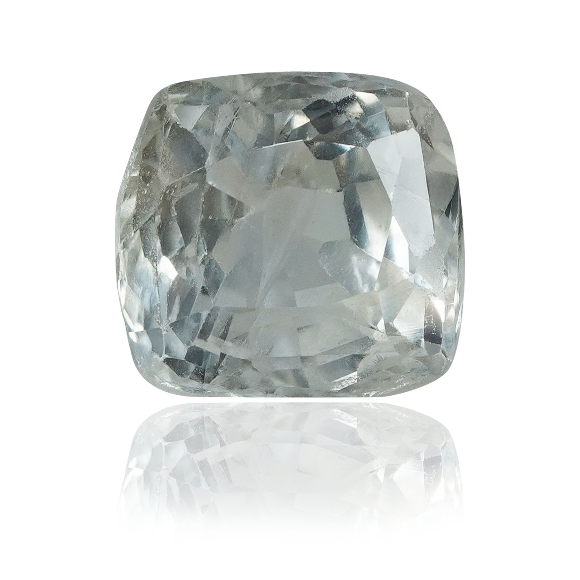 Natural Unheated White Sapphire 1.09 Ct, Cushion, Ceylon – IGTL Certified – front view thumbnail