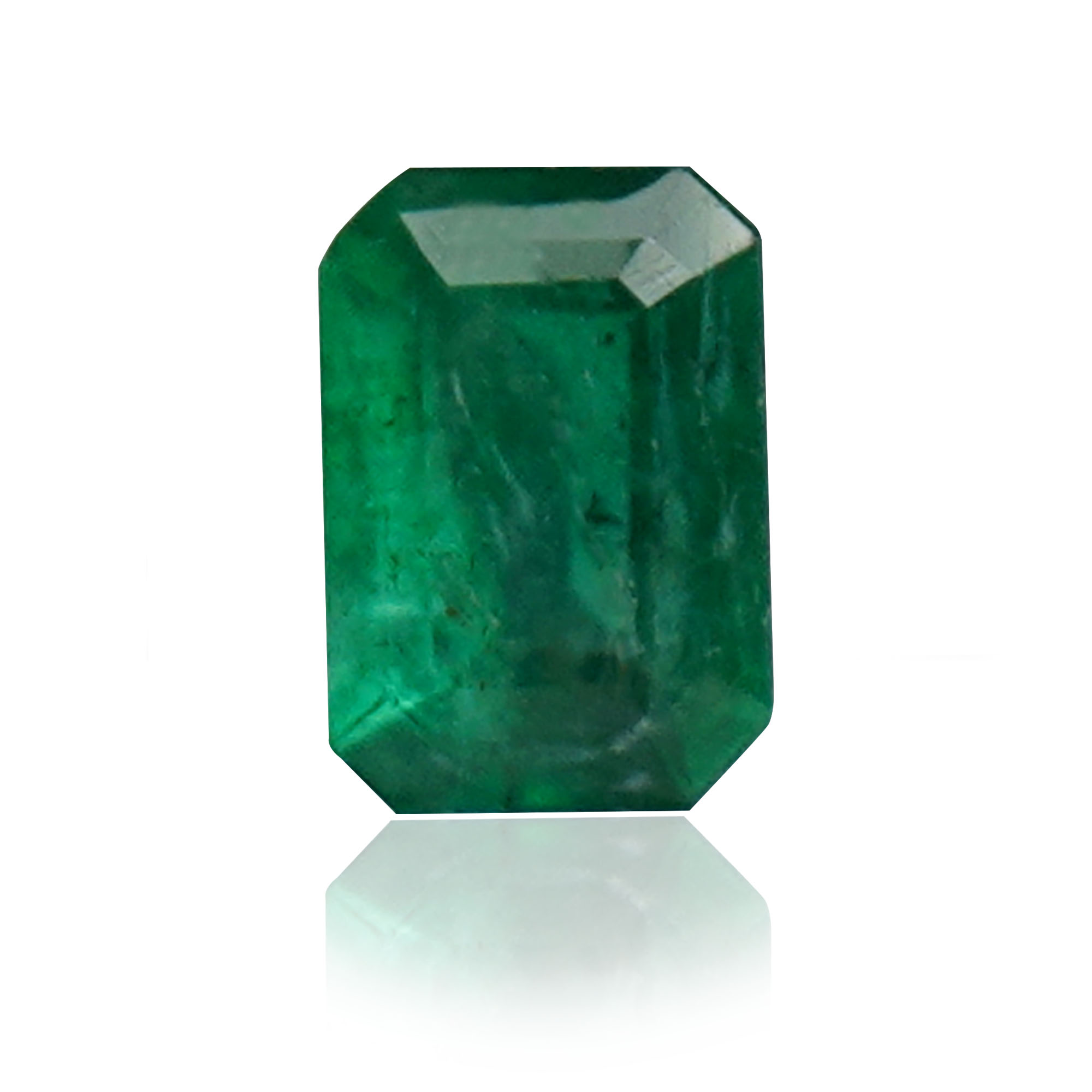 Natural Emerald (Panna) 0.48 Ct, Octagon, Zambia (Lot EM111) – IGTL Certified – front view thumbnail