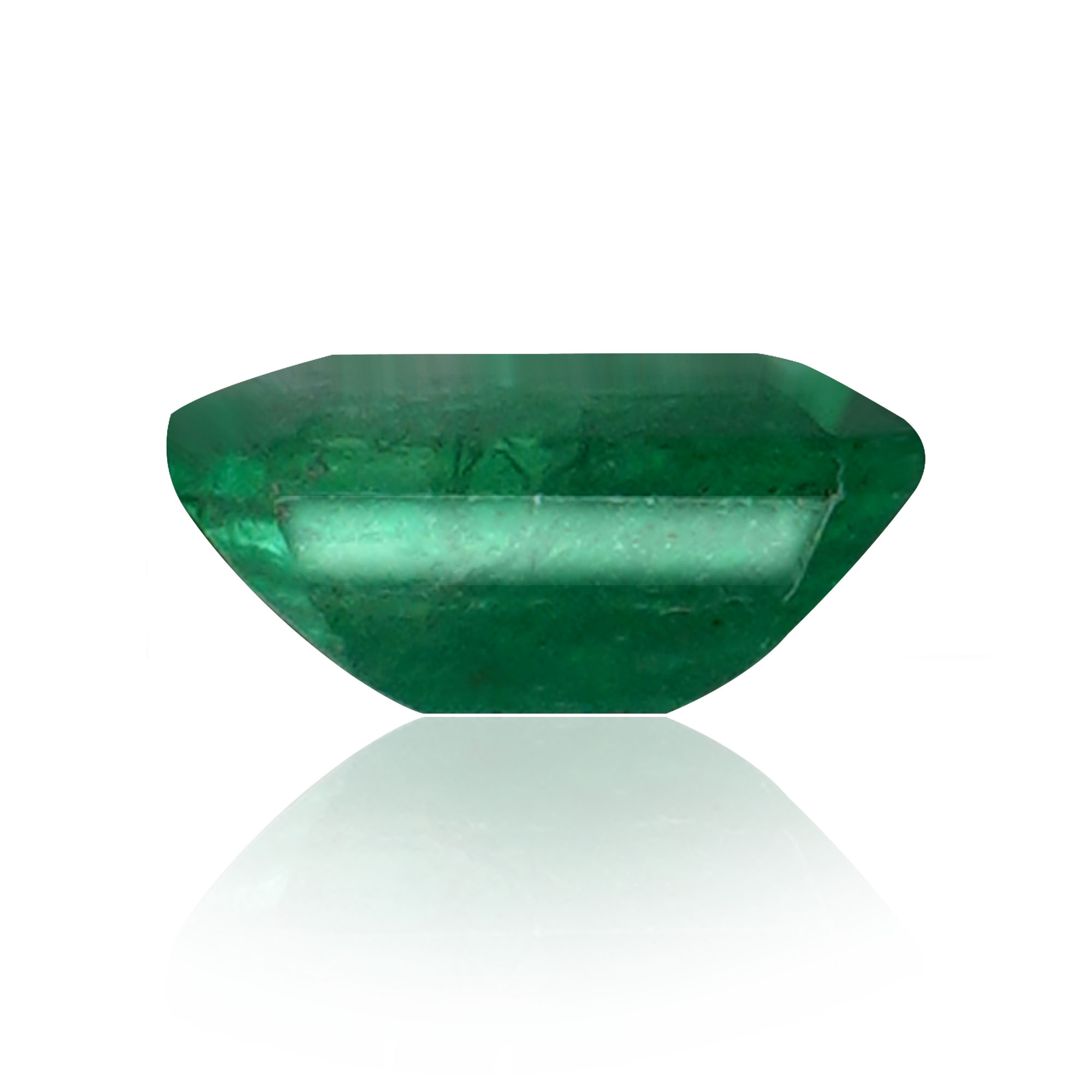 Natural Emerald (Panna) 0.48 Ct, Octagon, Zambia (Lot EM111) – IGTL Certified – front view thumbnail
