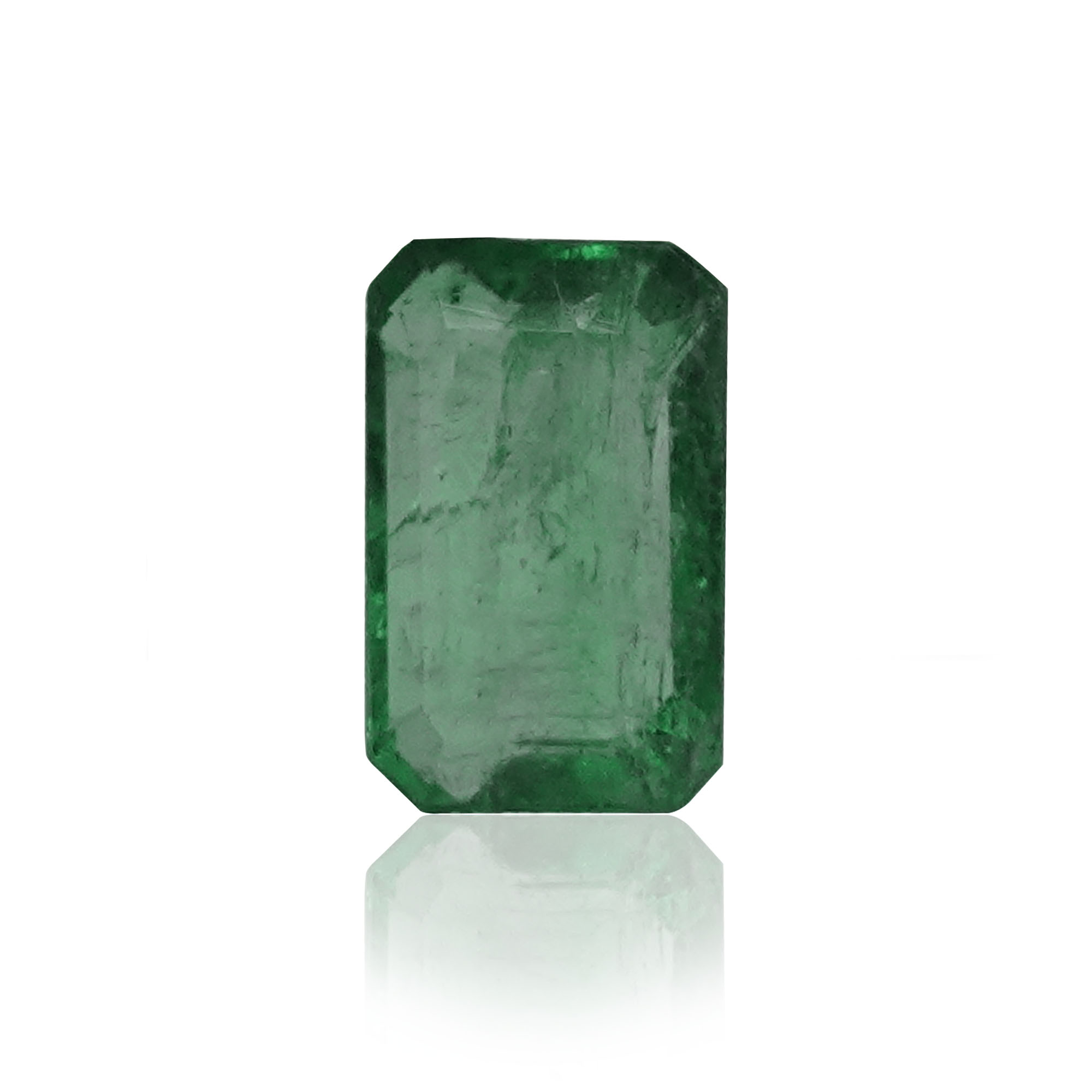 Natural Emerald (Panna) 1.61 Ct, Octagon, Zambia – IGTL Certified – front view thumbnail