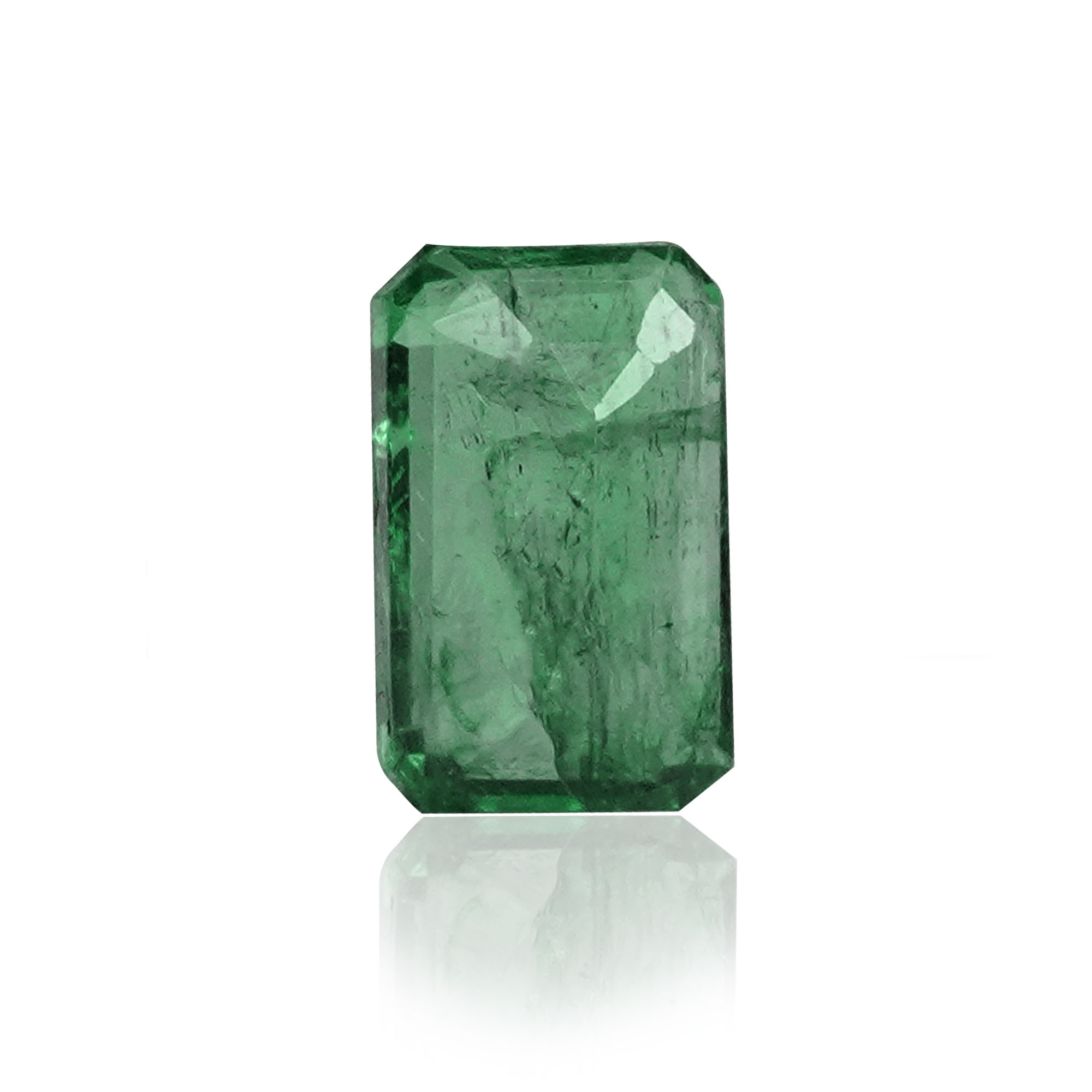 Natural Emerald (Panna) 1.61 Ct, Octagon, Zambia – IGTL Certified – front view thumbnail