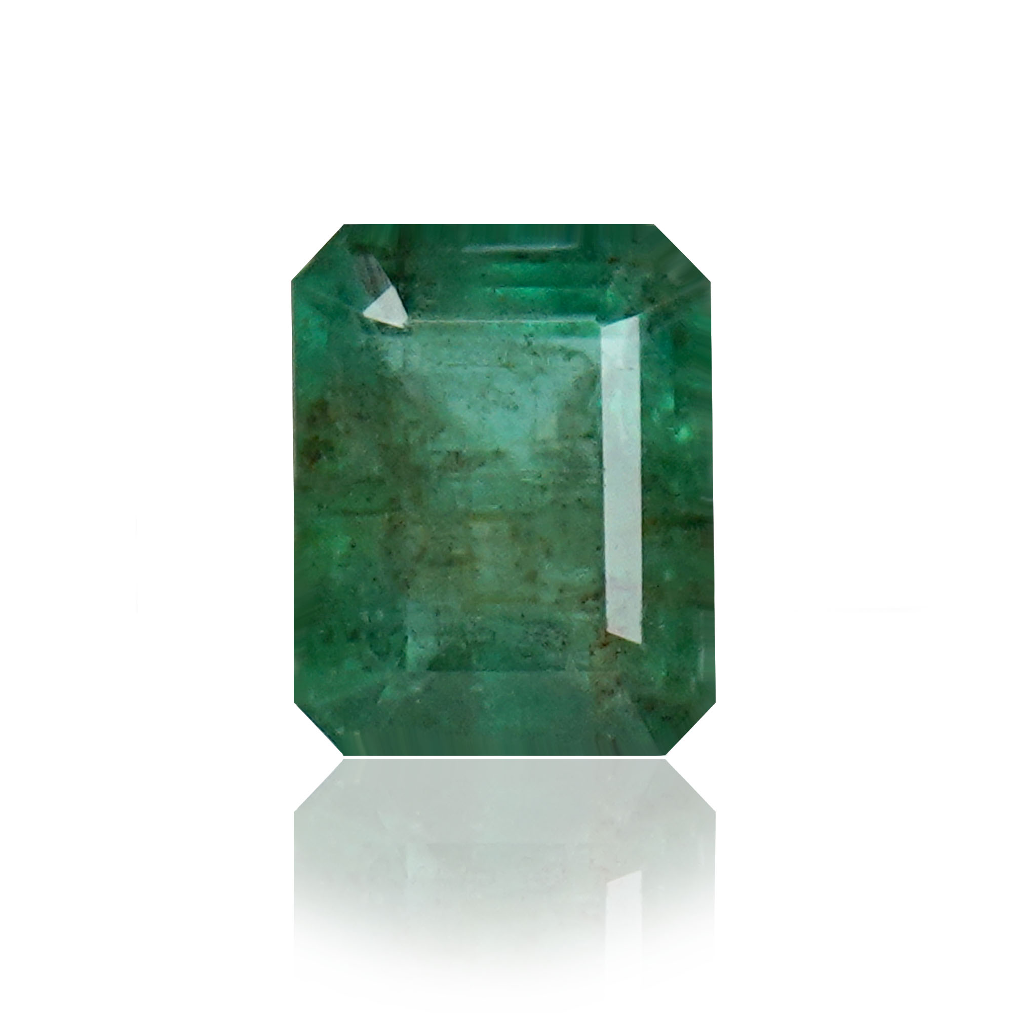 Natural Emerald (Panna) 2.59 Ct, Octagon, Zambia – IGTL Certified – front view thumbnail