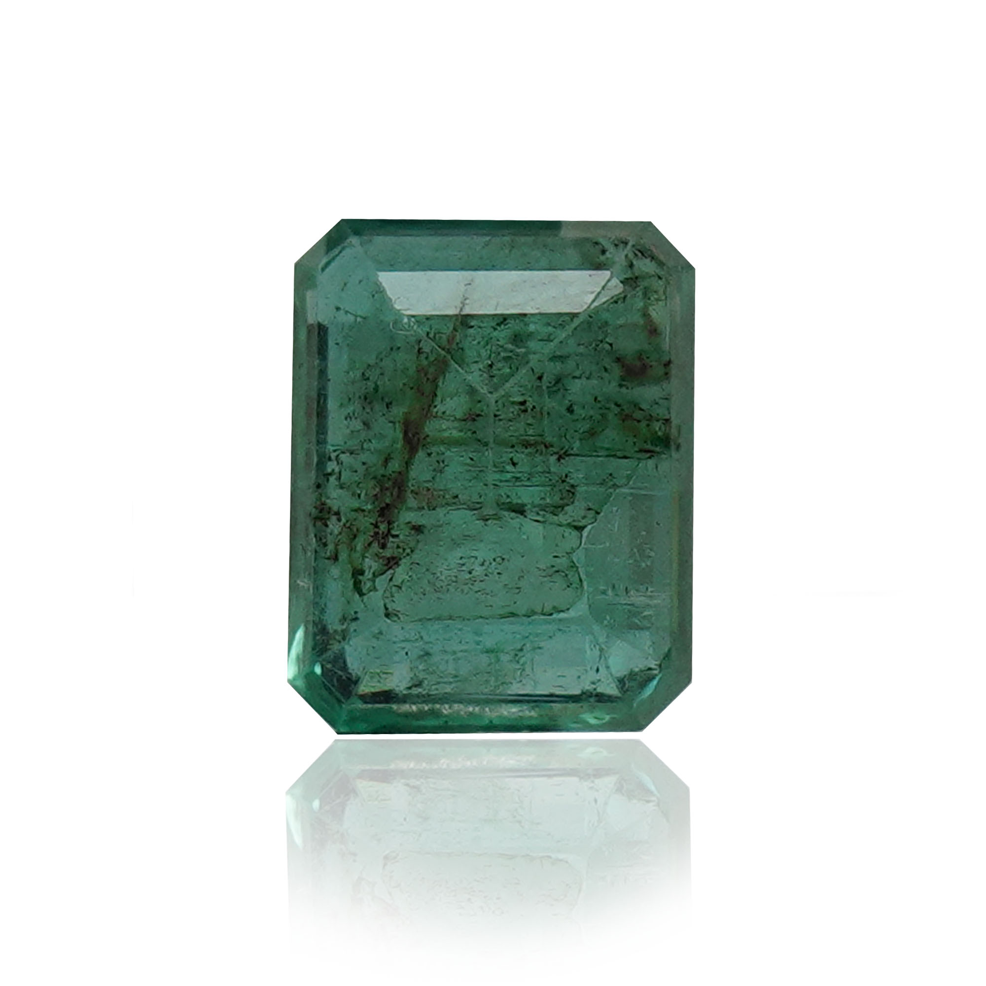 Natural Emerald (Panna) 2.59 Ct, Octagon, Zambia – IGTL Certified – front view thumbnail