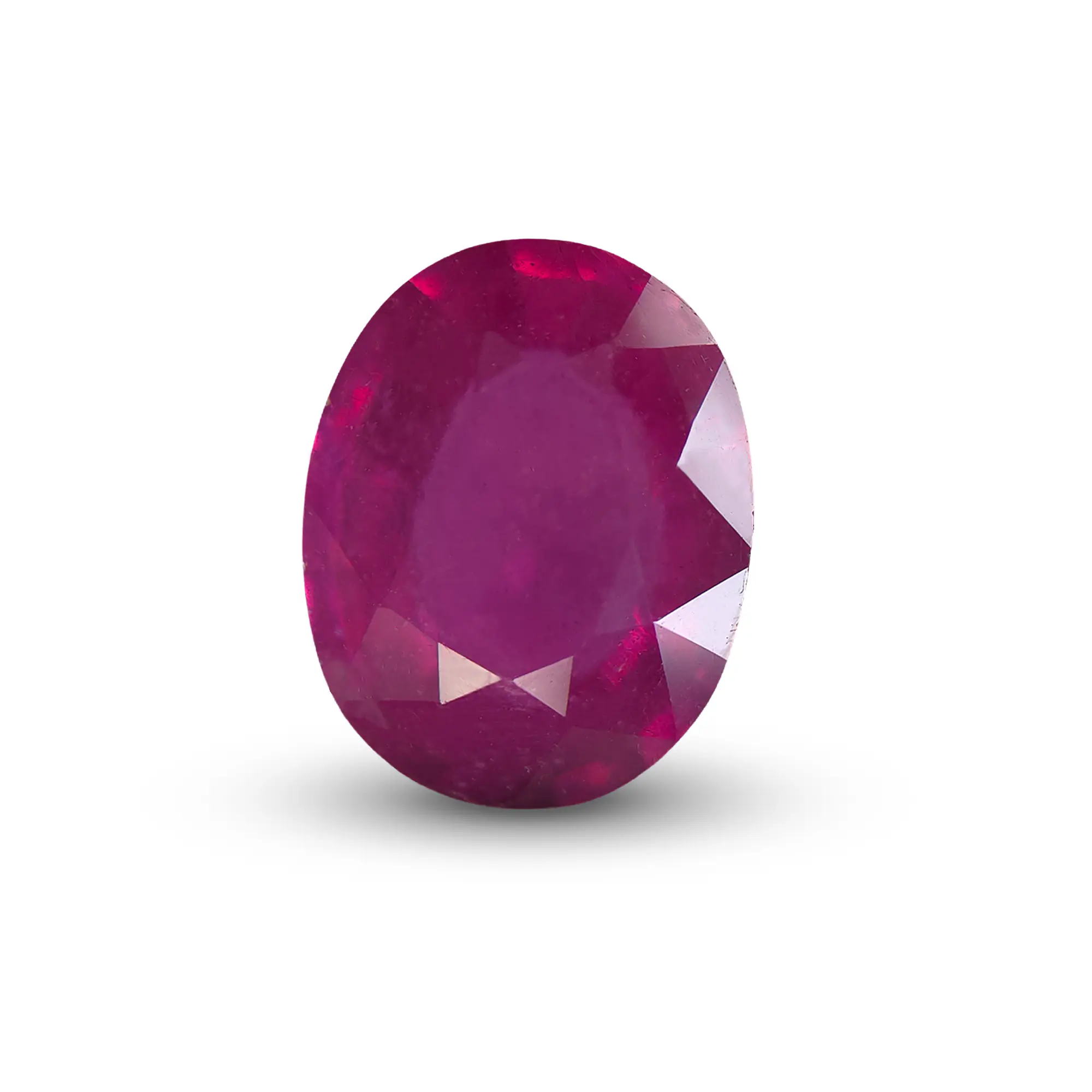 Natural Ruby (Manik) 2.51 Ct, Oval – Glass-filled, IGTL Certified – front view thumbnail