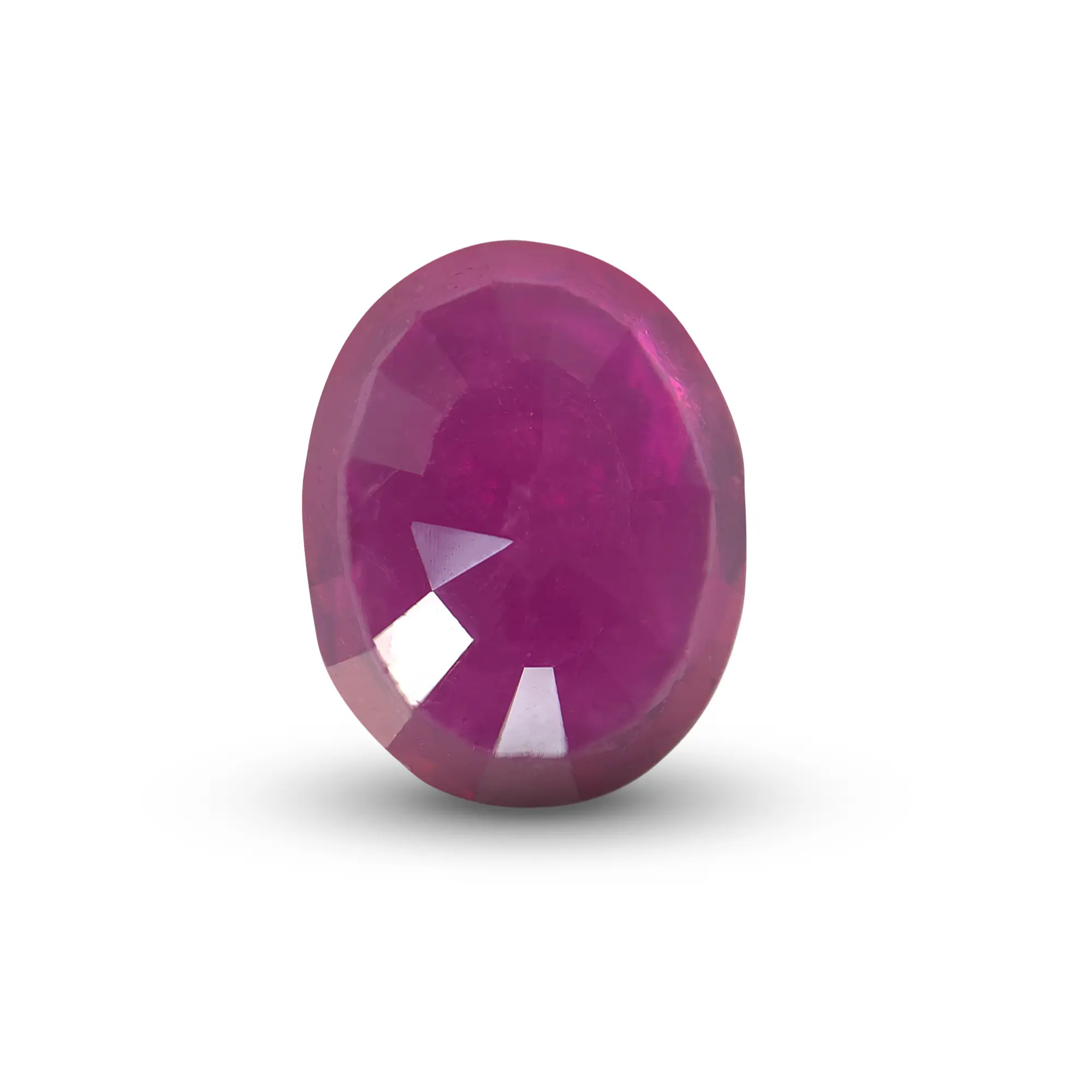 Natural Ruby (Manik) 2.51 Ct, Oval – Glass-filled, IGTL Certified – front view thumbnail