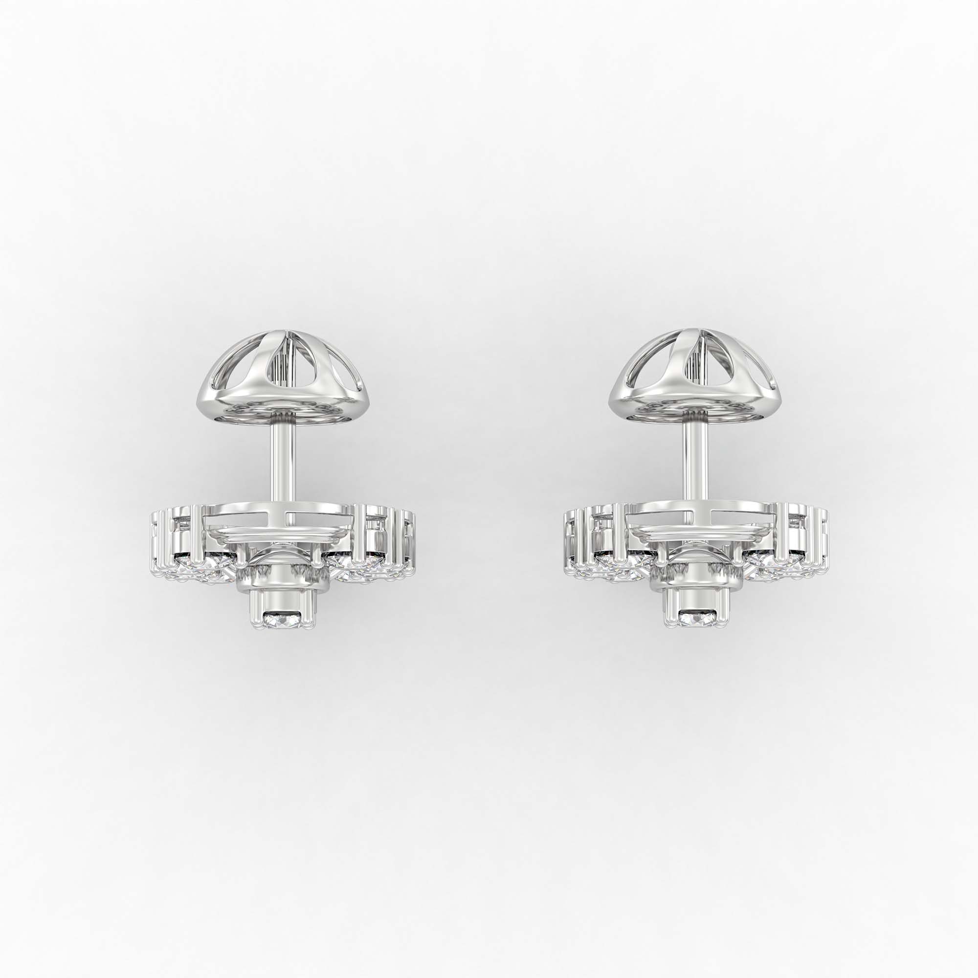 Tops Earring in 18K White Gold with Lab grown diamond thumbnail