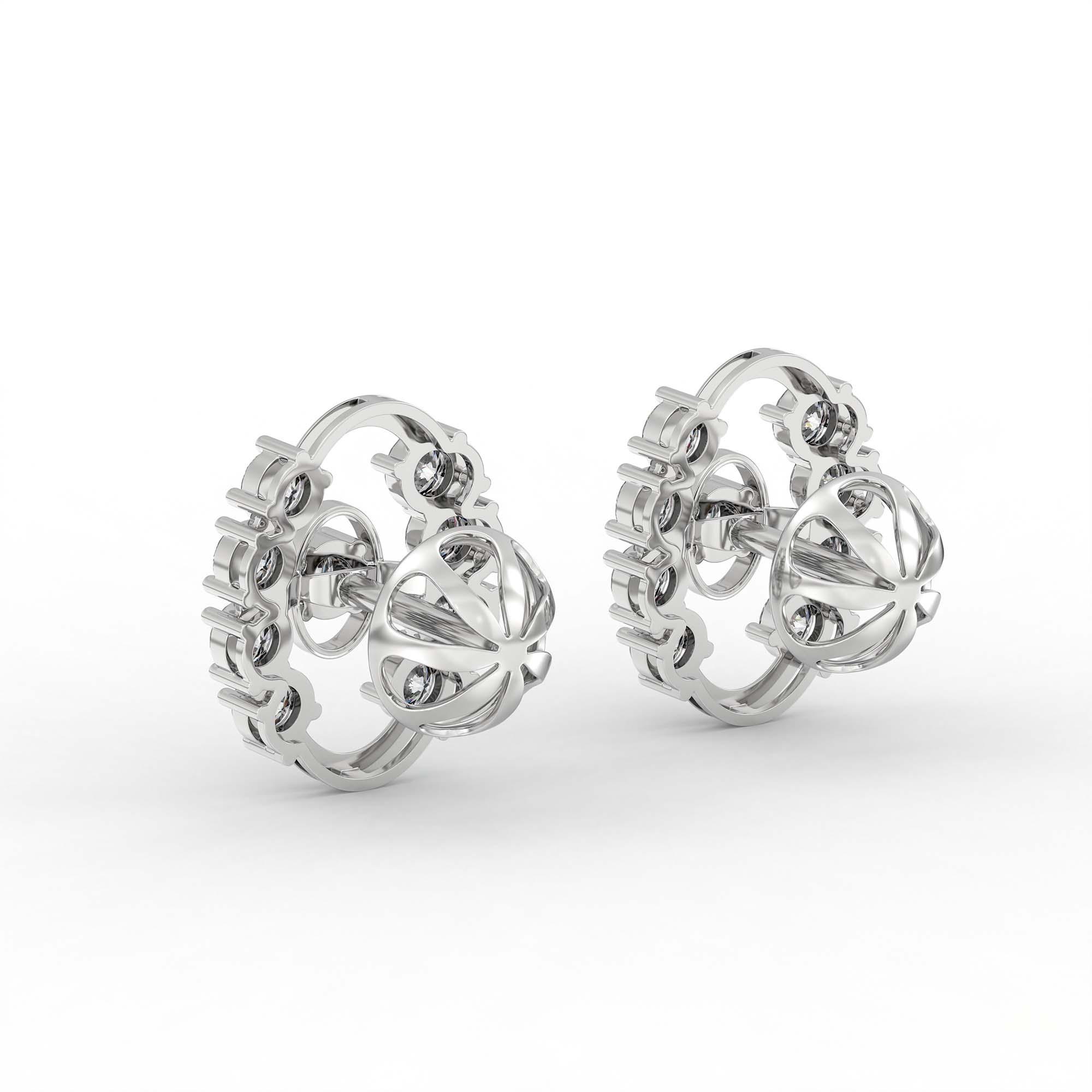 Tops Earring in 18K White Gold with Lab grown diamond thumbnail