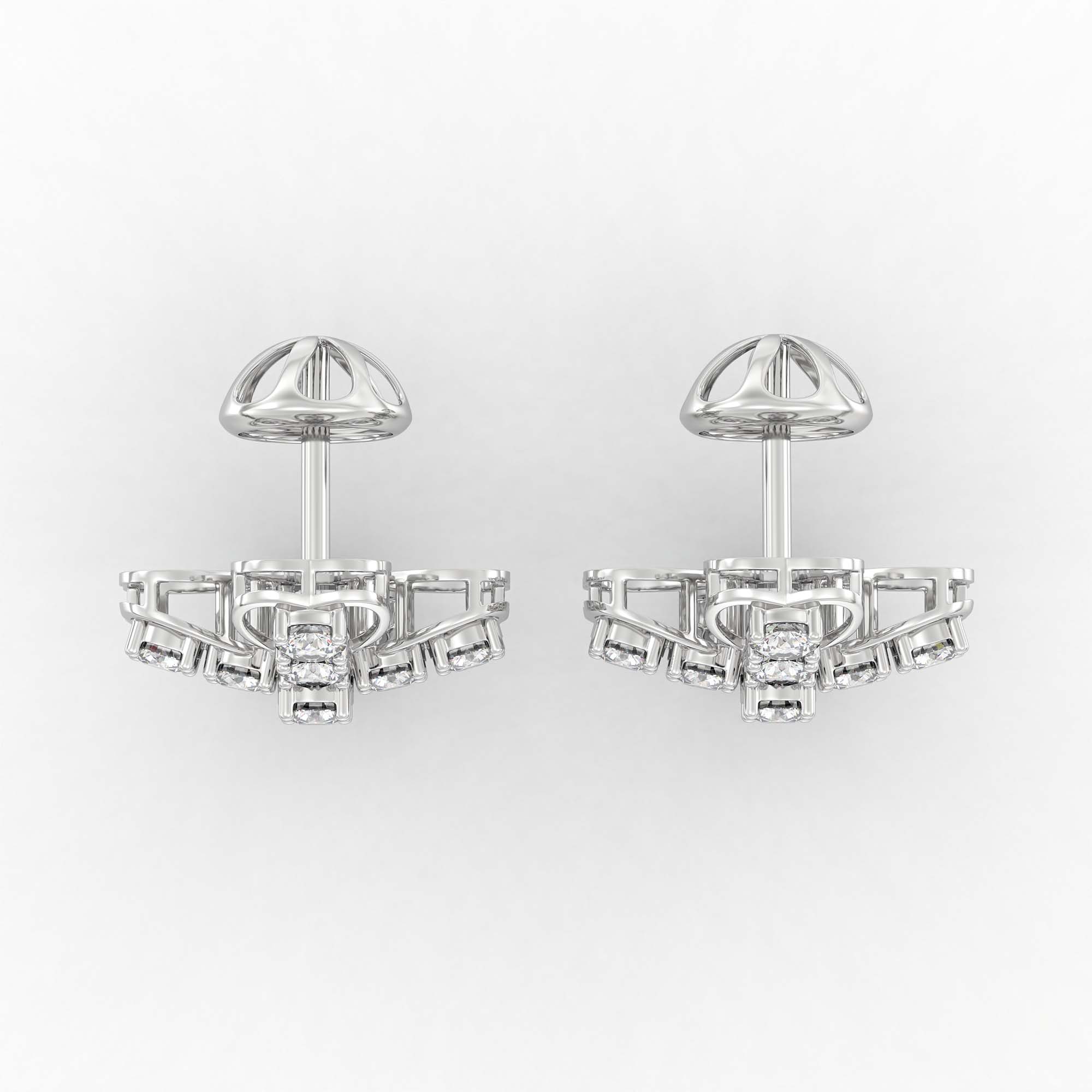 Tops Earring in 18K White Gold with Lab grown diamond thumbnail