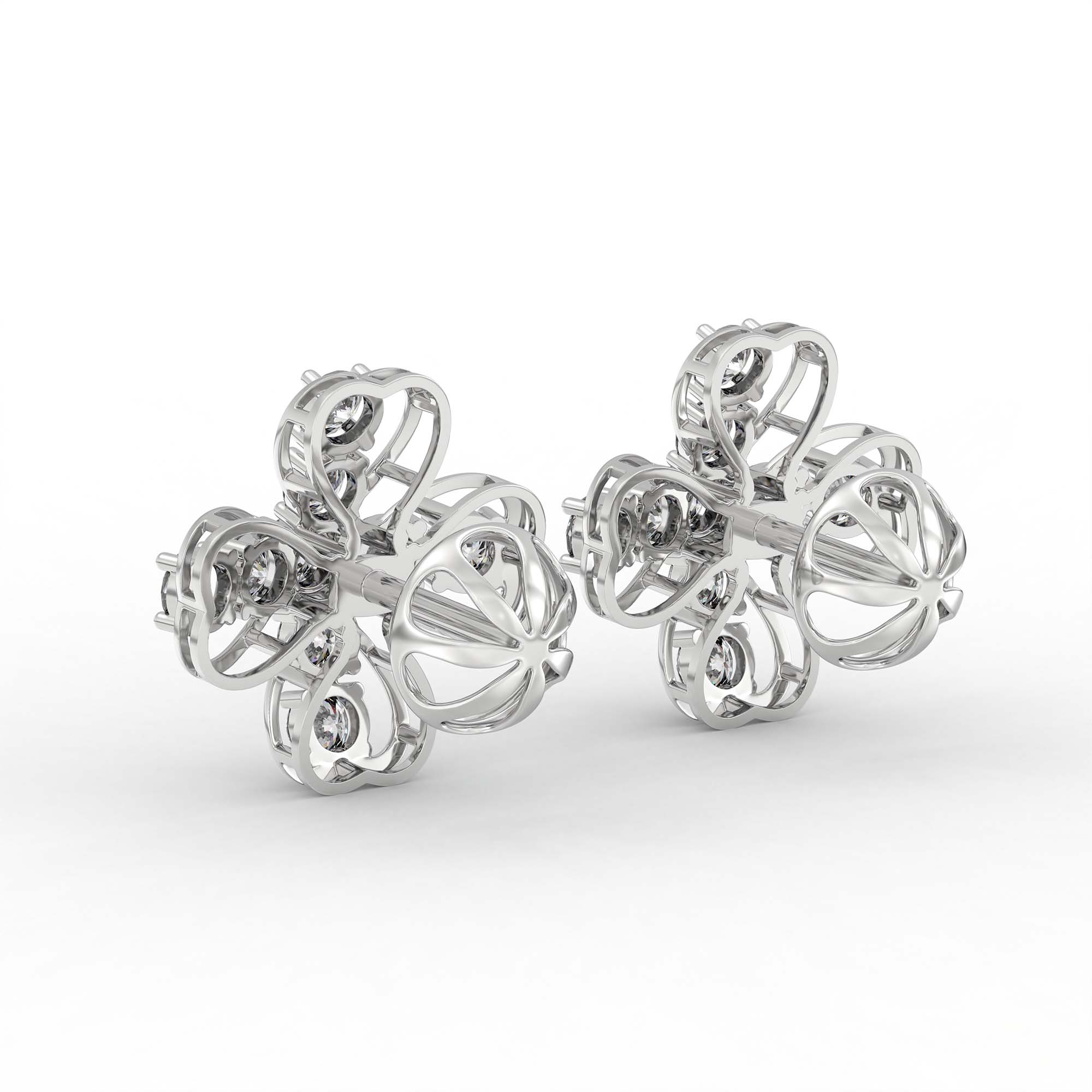 Tops Earring in 18K White Gold with Lab grown diamond thumbnail
