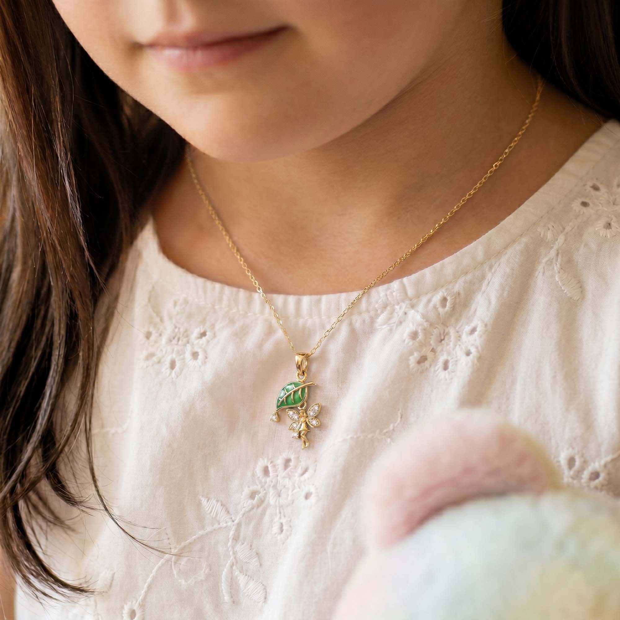 Kids Pendant in 22K Yellow Gold with Lab grown diamond thumbnail