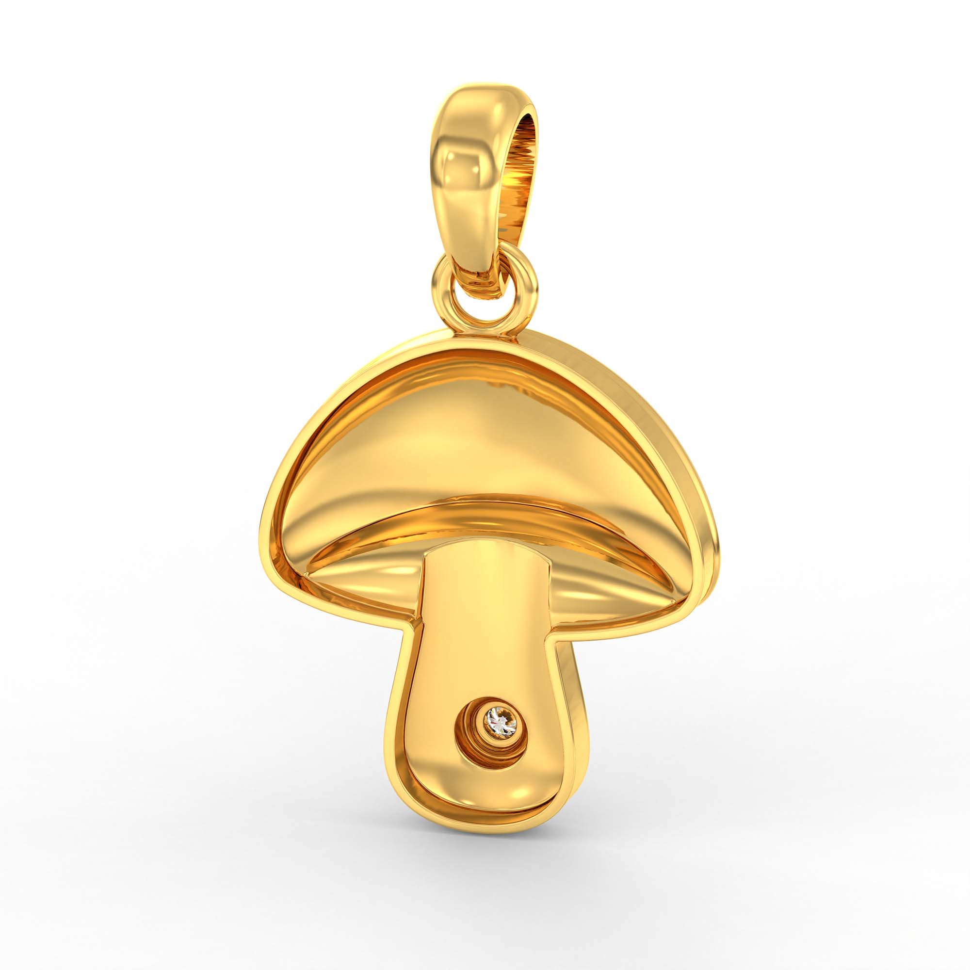 Kids Pendant in 22K Yellow Gold with Lab grown diamond thumbnail